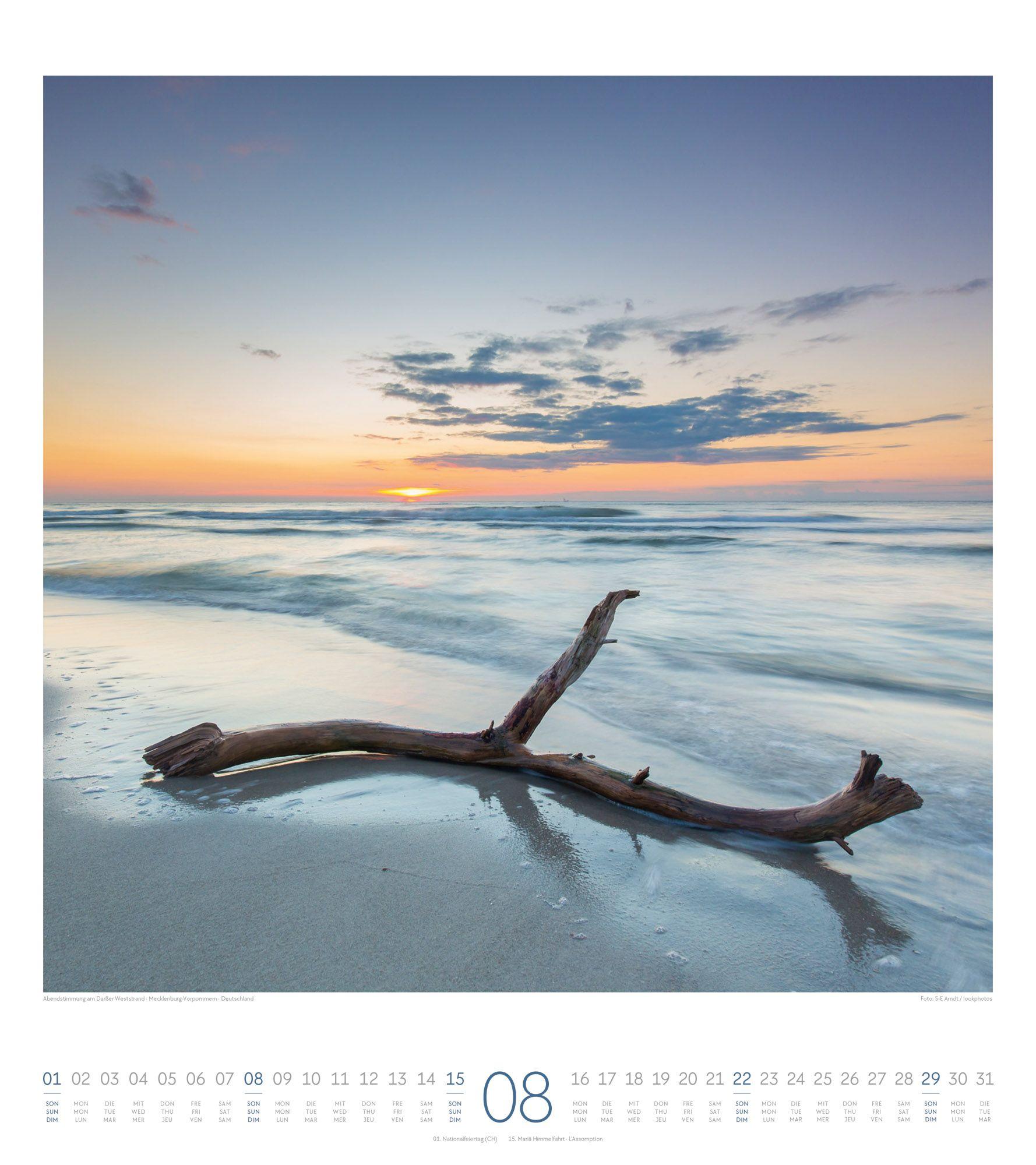 Beispielinhalt (Bild) Meeresstille Kalender 2027