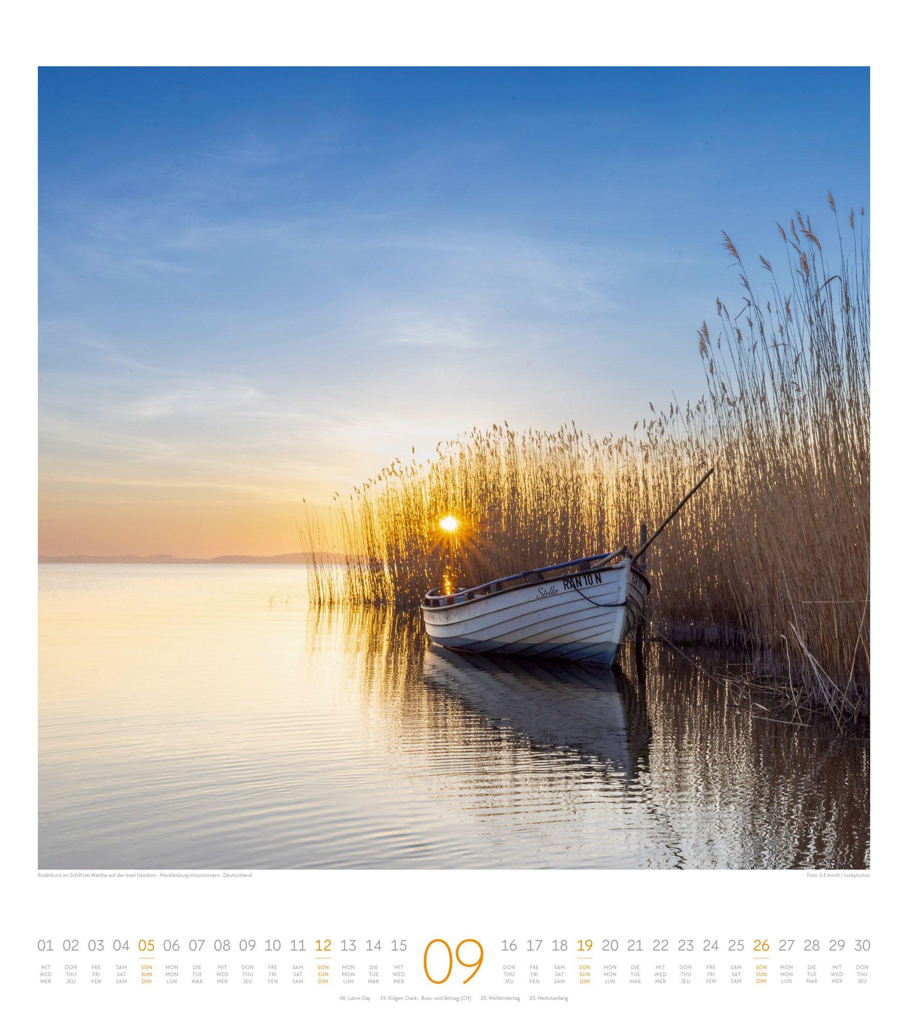 Beispielinhalt (Bild) Meeresstille Kalender 2027