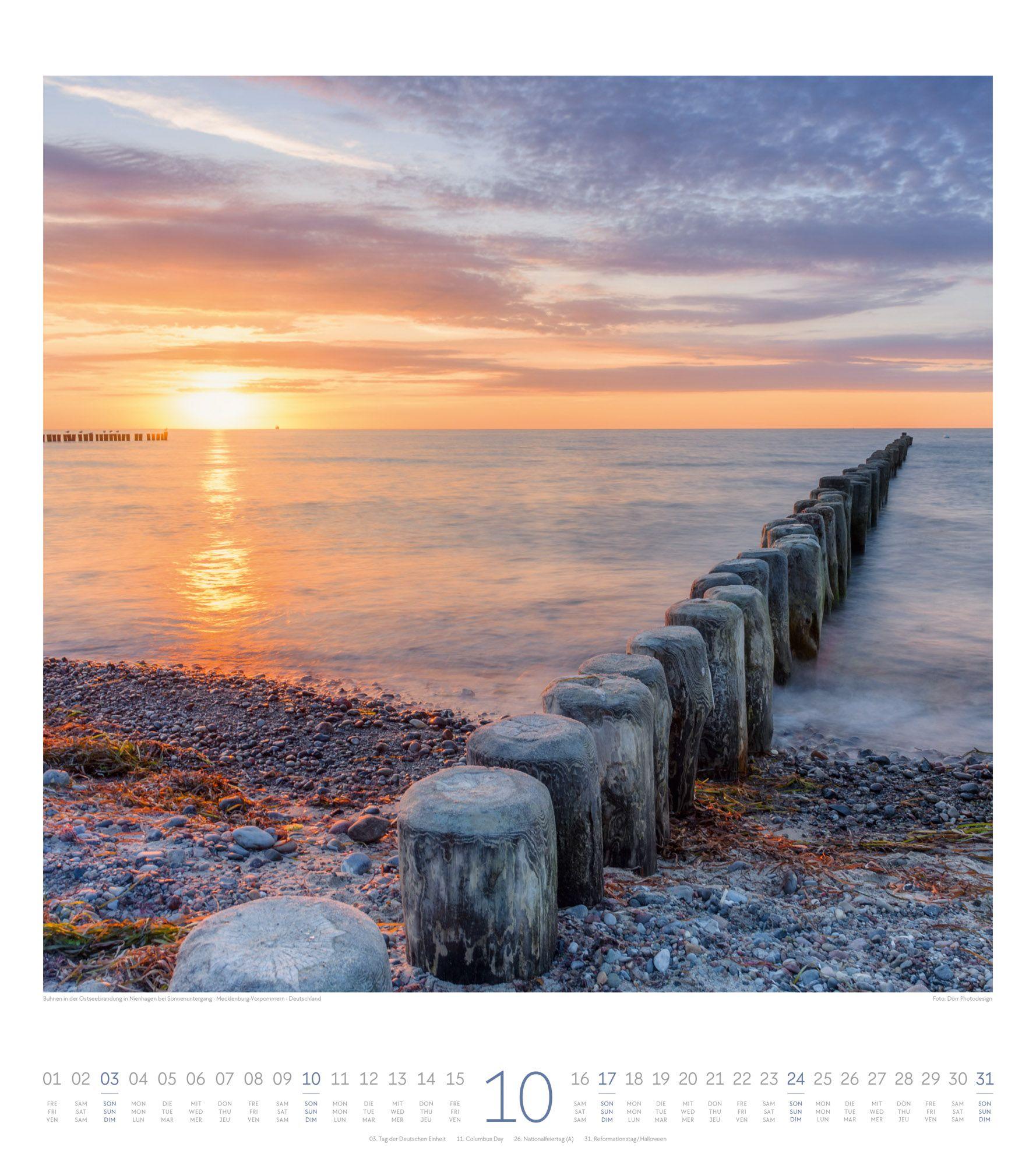 Beispielinhalt (Bild) Meeresstille Kalender 2027