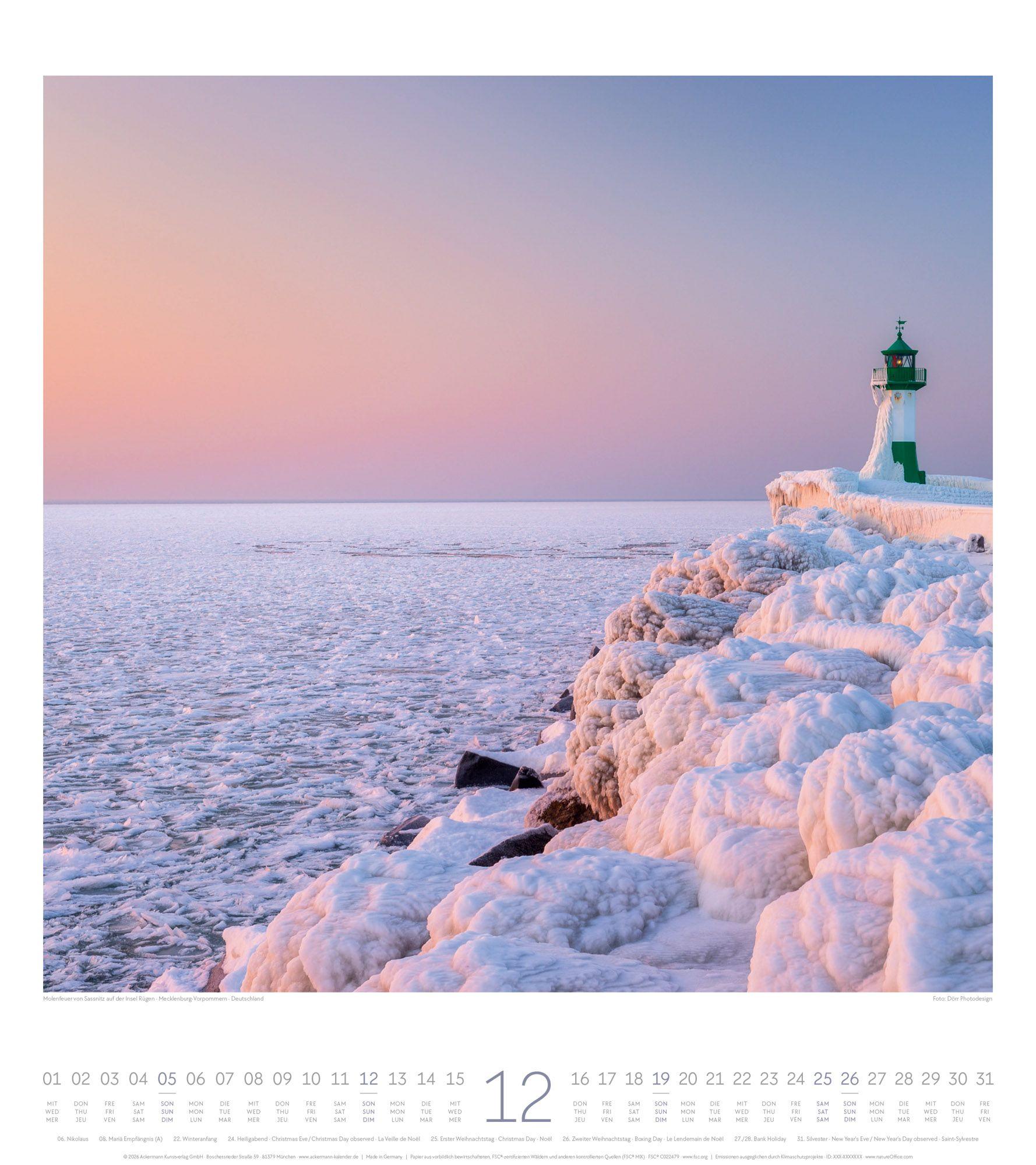 Beispielinhalt (Bild) Meeresstille Kalender 2027