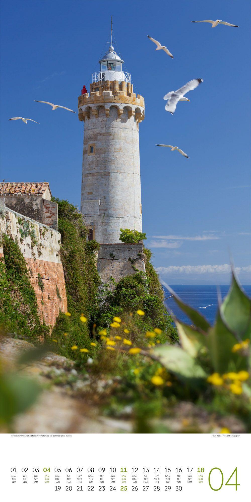 Beispielinhalt (Bild) Leuchttürme Kalender 2027