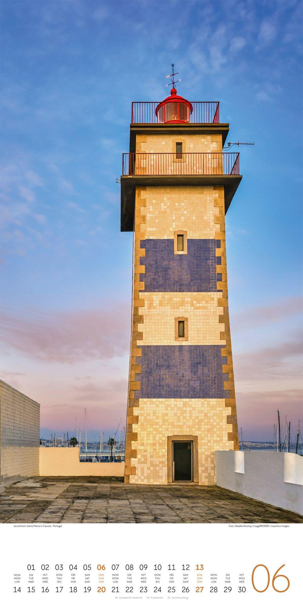 Beispielinhalt (Bild) Leuchttürme Kalender 2027