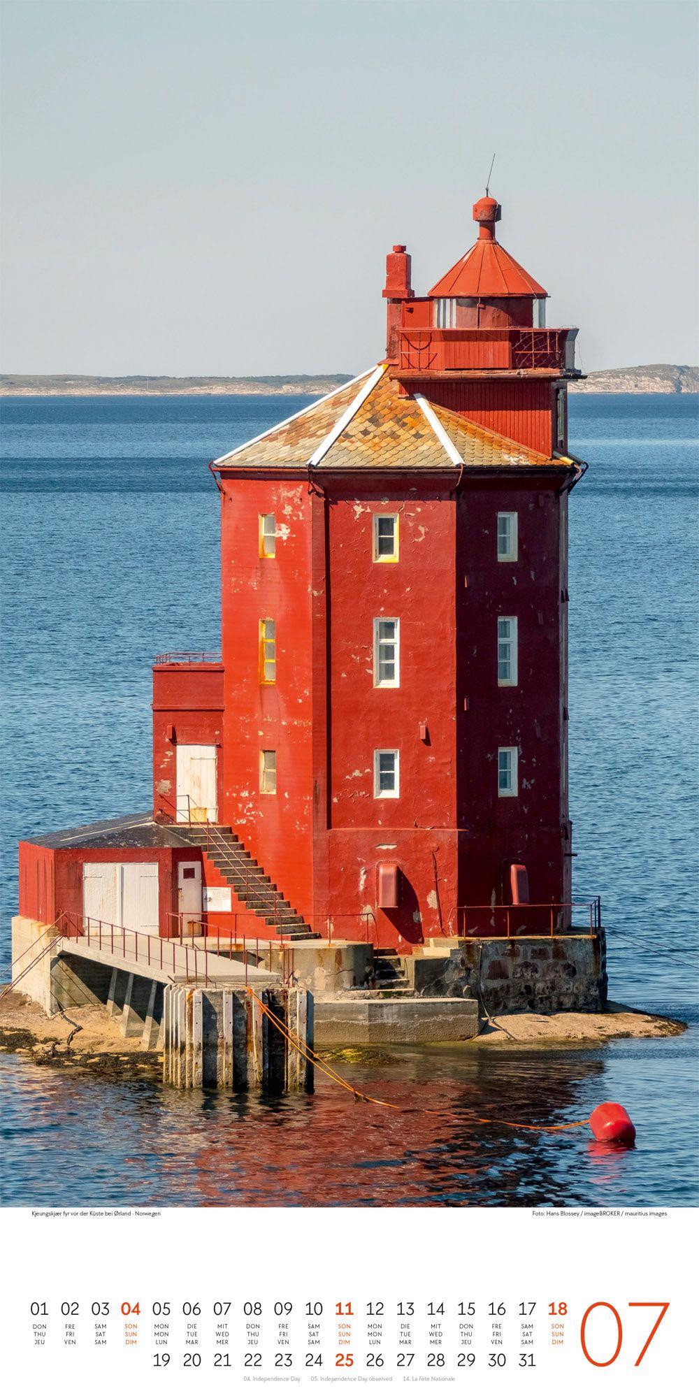 Beispielinhalt (Bild) Leuchttürme Kalender 2027