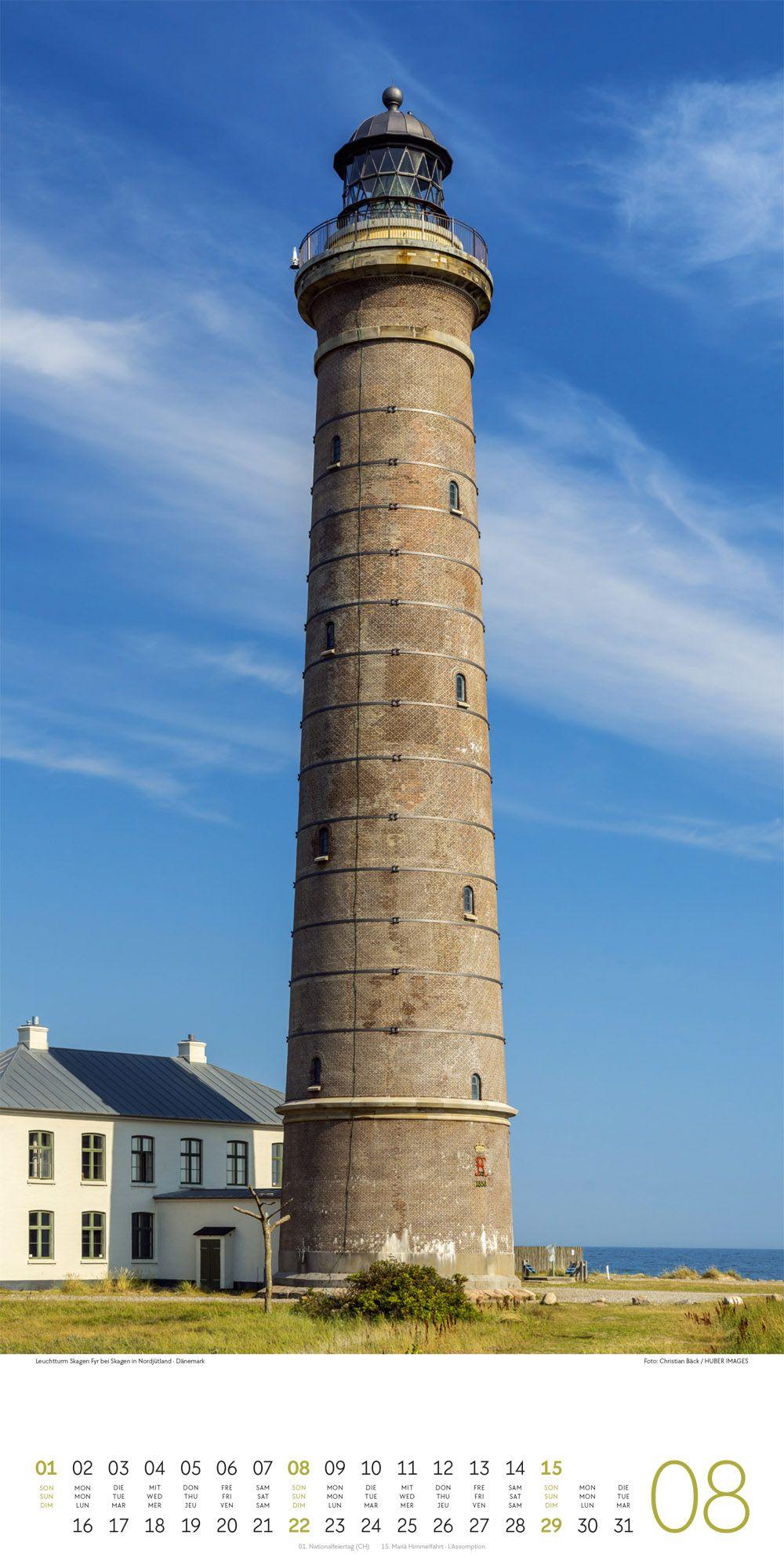 Beispielinhalt (Bild) Leuchttürme Kalender 2027