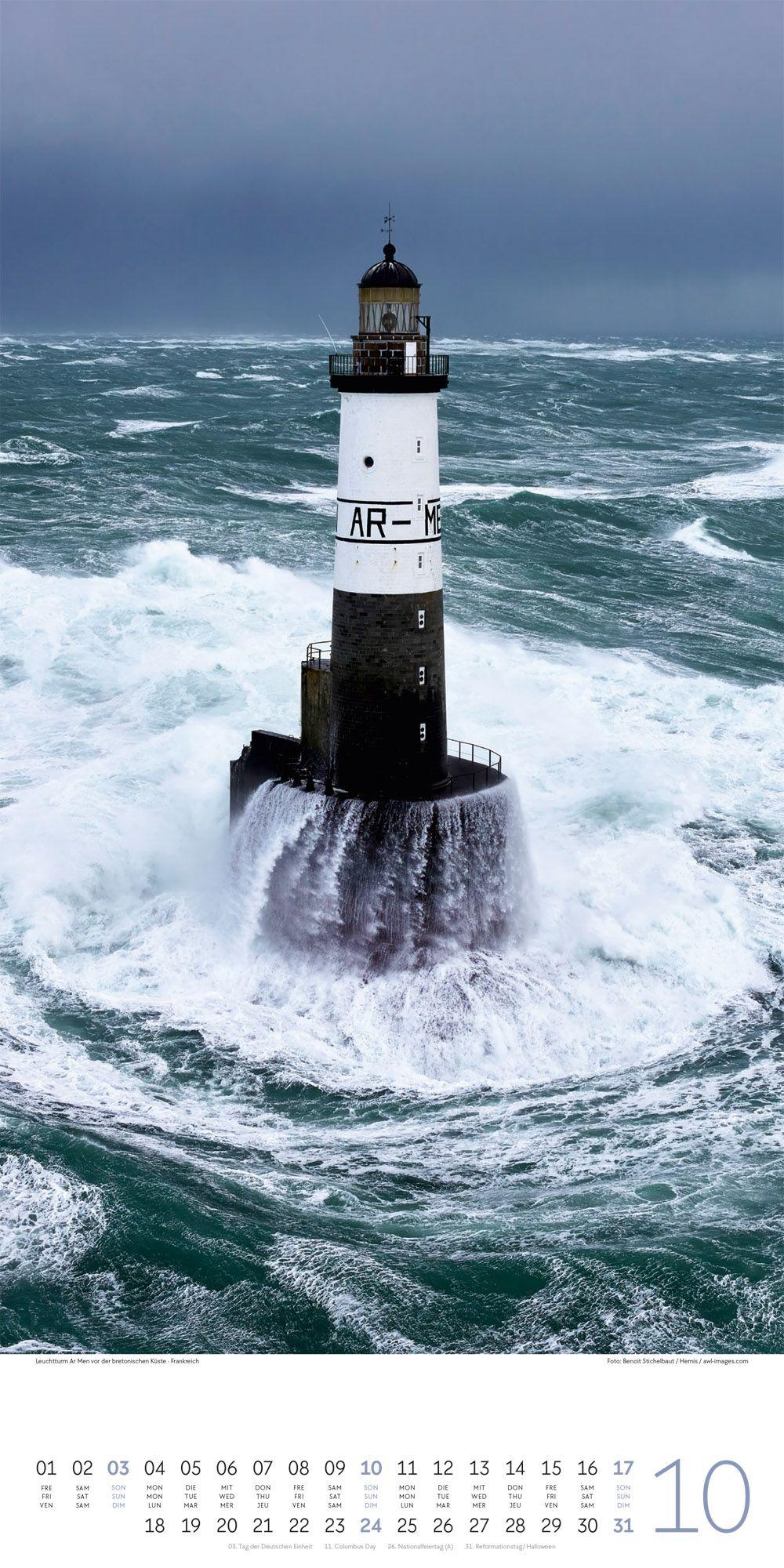 Beispielinhalt (Bild) Leuchttürme Kalender 2027