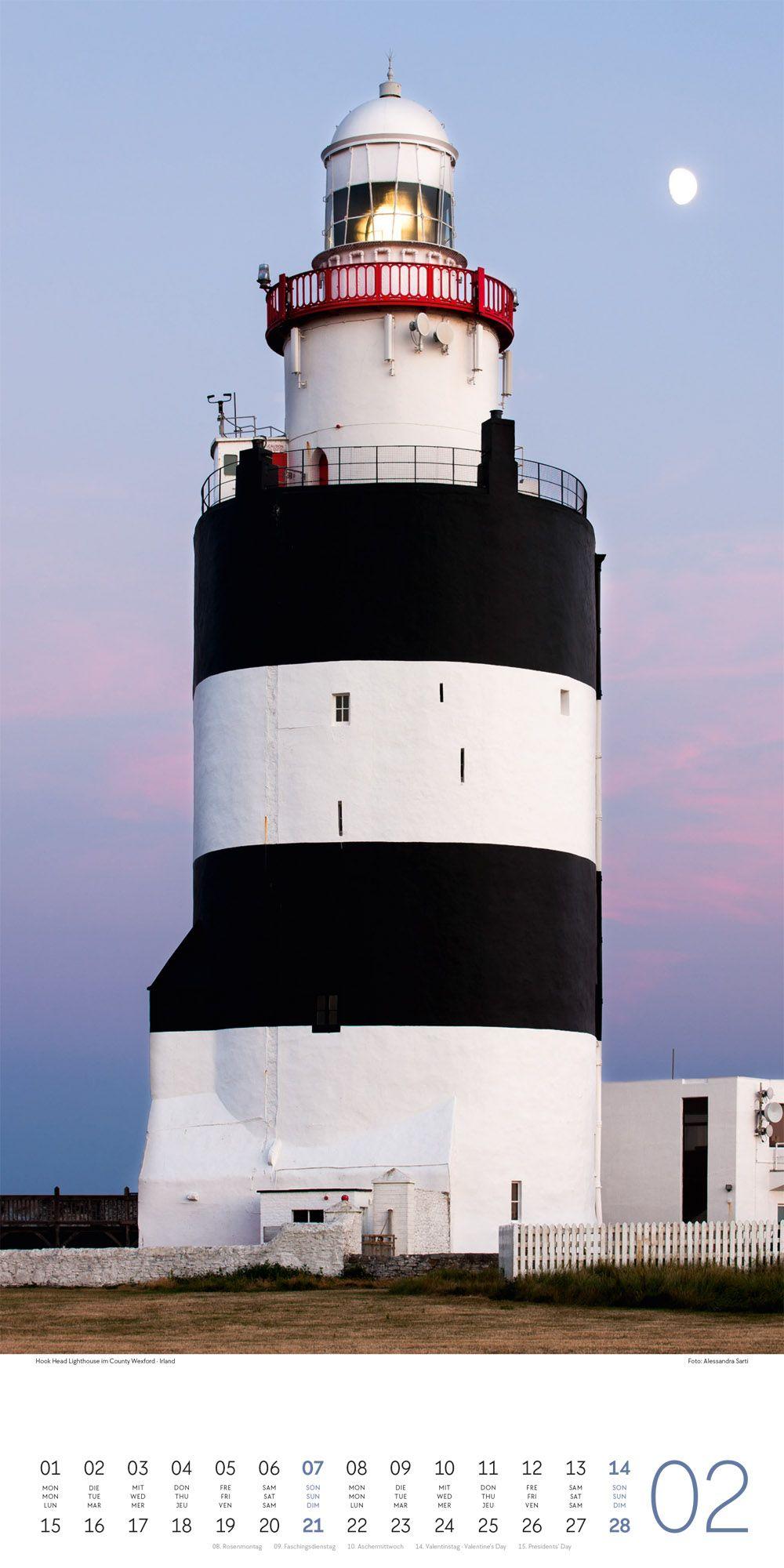 Beispielinhalt (Bild) Leuchttürme Kalender 2027