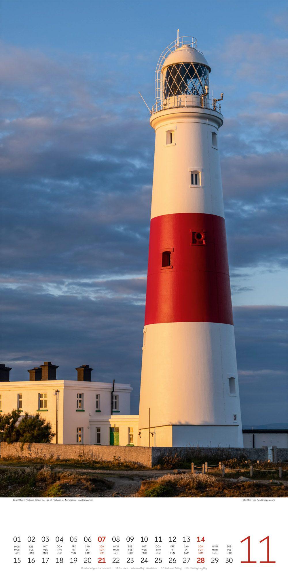 Beispielinhalt (Bild) Leuchttürme Kalender 2027