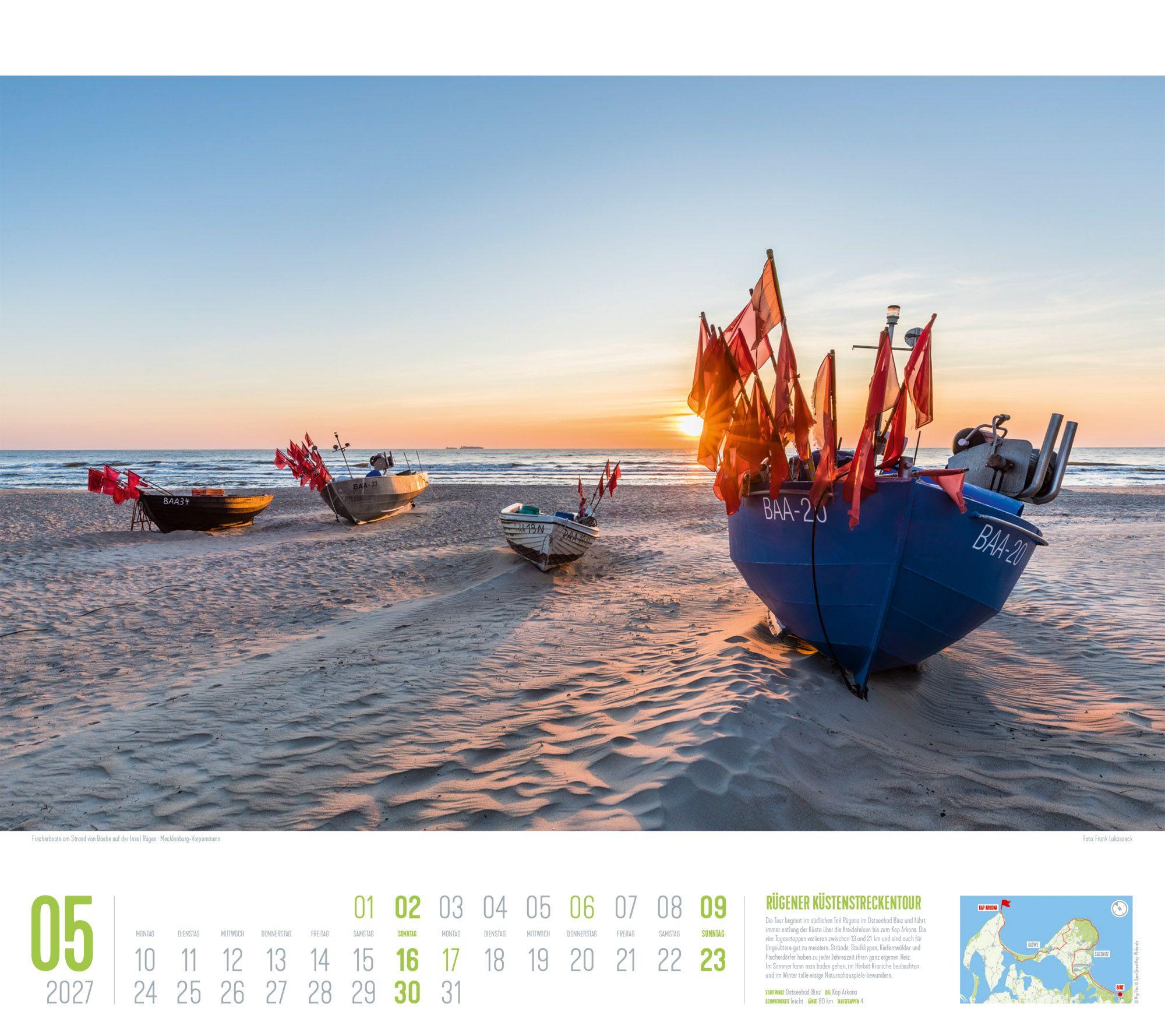 Beispielinhalt (Bild) Deutschland Wanderland Kalender 2027 | Die schönsten Wanderwege