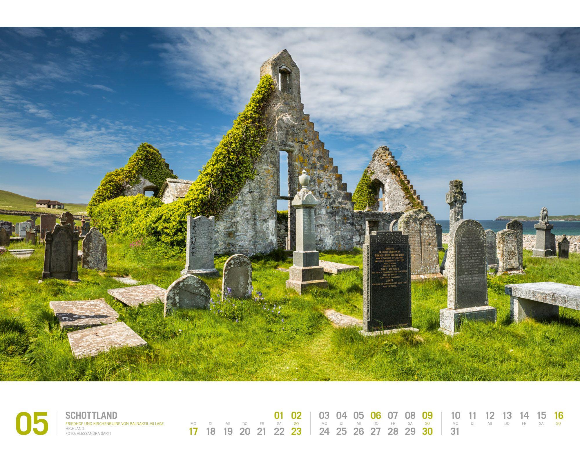 Beispielinhalt (Bild) Schottland Kalender 2027 | Unterwegs zwischen Highlands und Hebriden