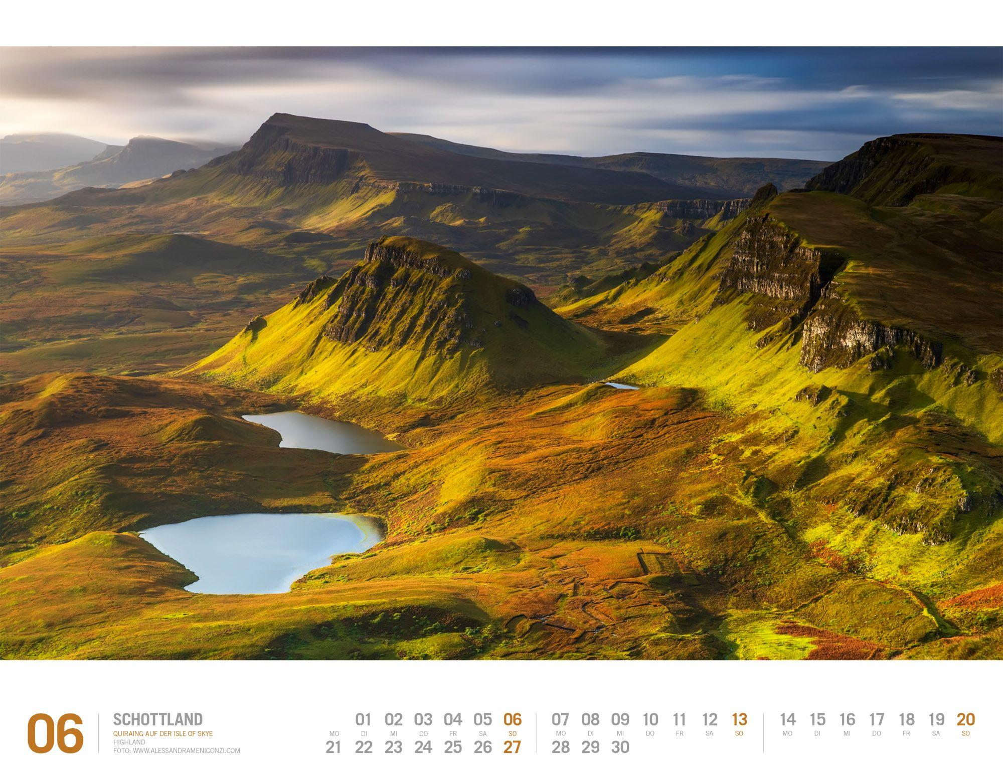Beispielinhalt (Bild) Schottland Kalender 2027 | Unterwegs zwischen Highlands und Hebriden