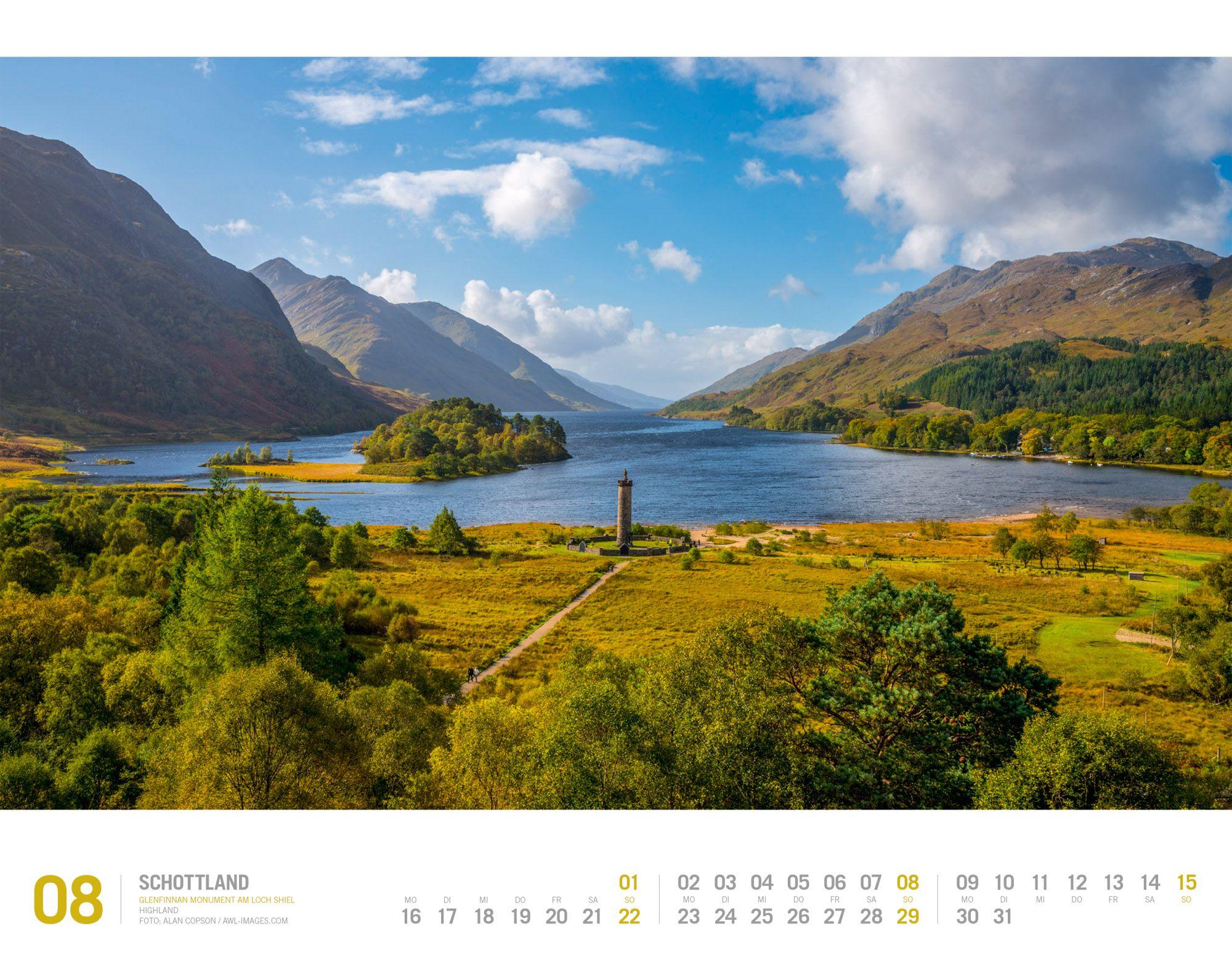 Beispielinhalt (Bild) Schottland Kalender 2027 | Unterwegs zwischen Highlands und Hebriden