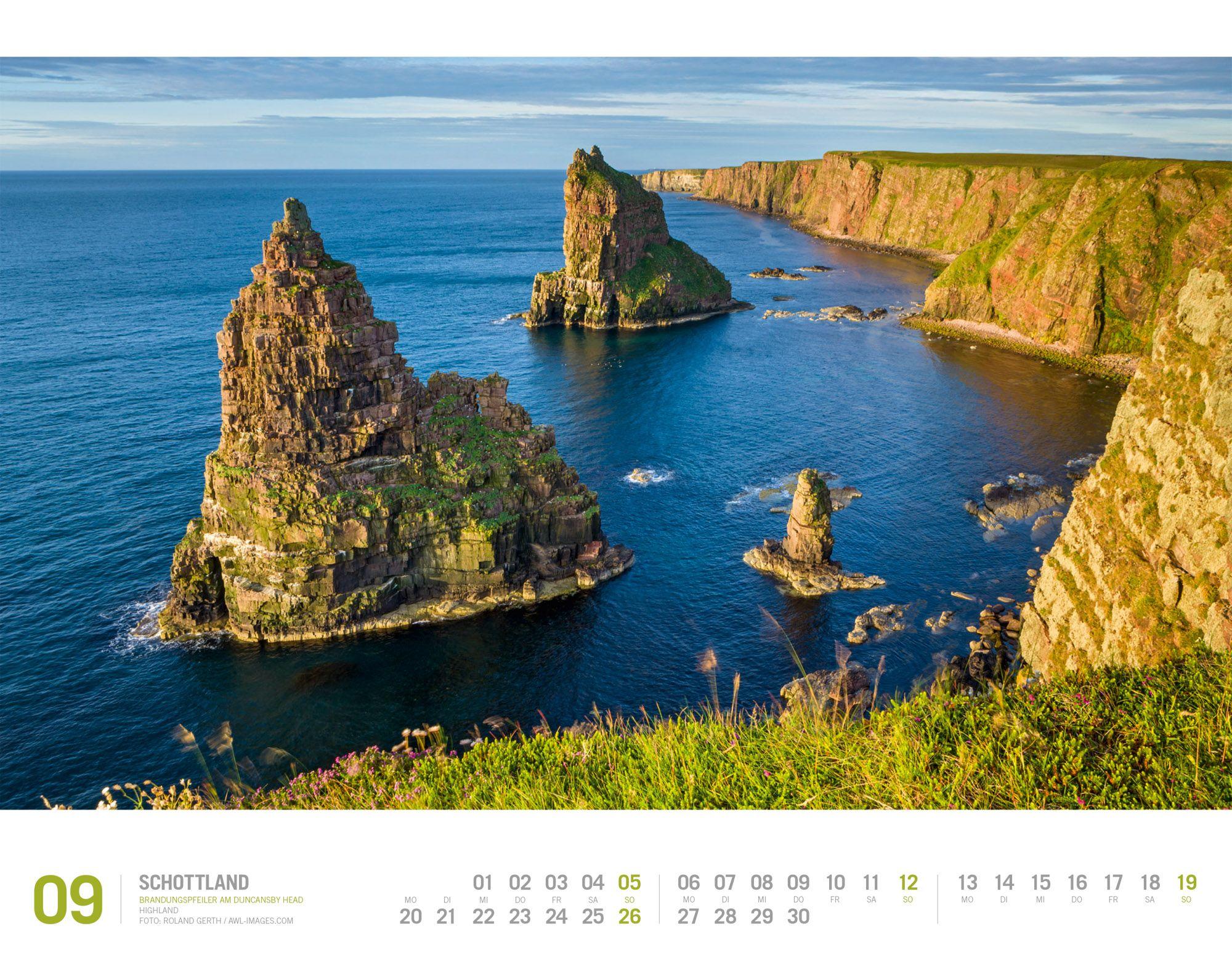 Beispielinhalt (Bild) Schottland Kalender 2027 | Unterwegs zwischen Highlands und Hebriden