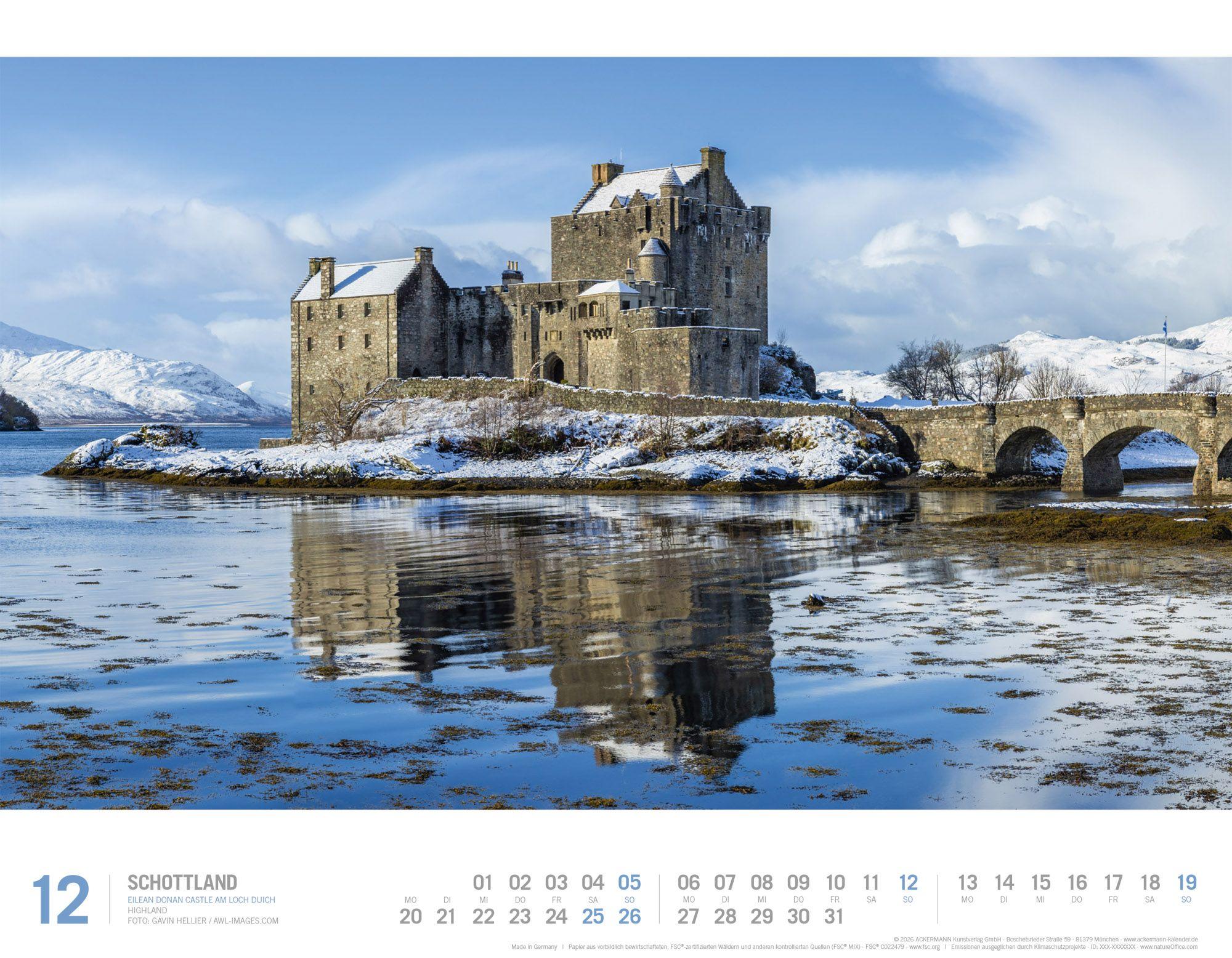 Beispielinhalt (Bild) Schottland Kalender 2027 | Unterwegs zwischen Highlands und Hebriden