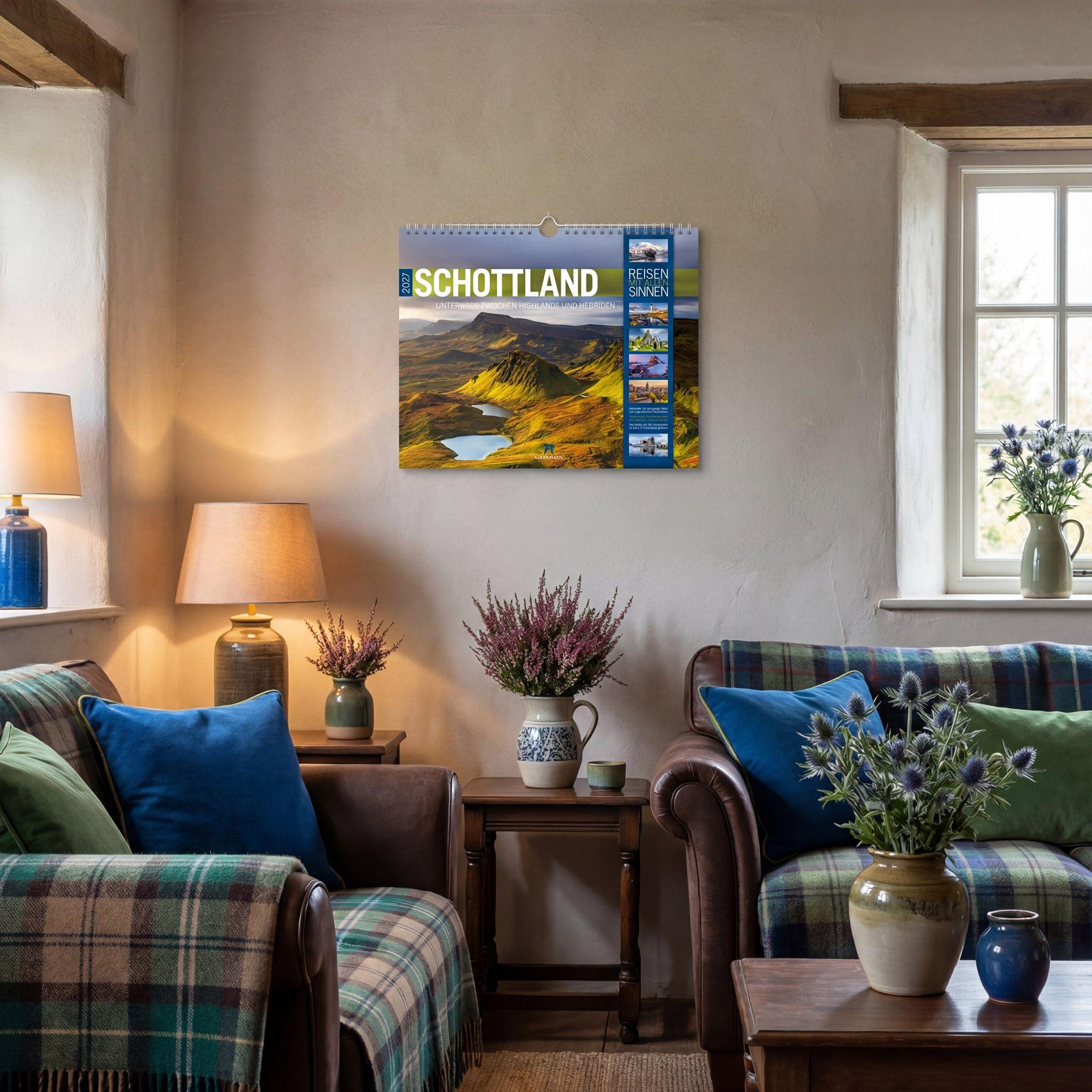 Beispielinhalt (Bild) Schottland Kalender 2027 | Unterwegs zwischen Highlands und Hebriden