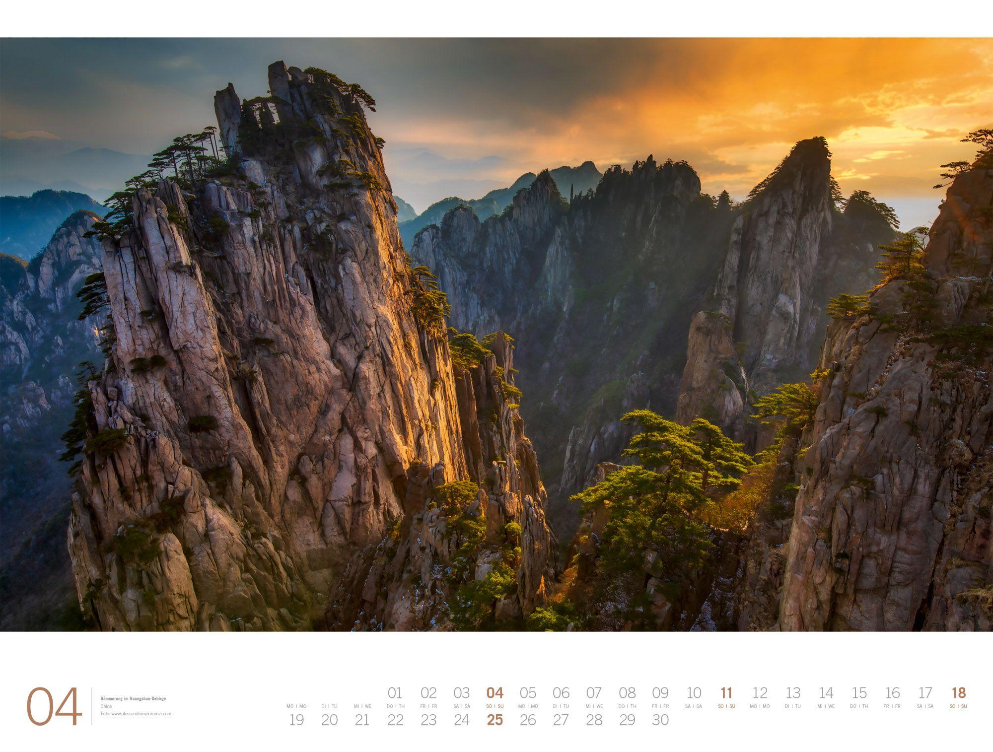 Beispielinhalt (Bild) Planet Earth Gallery Kalender 2027