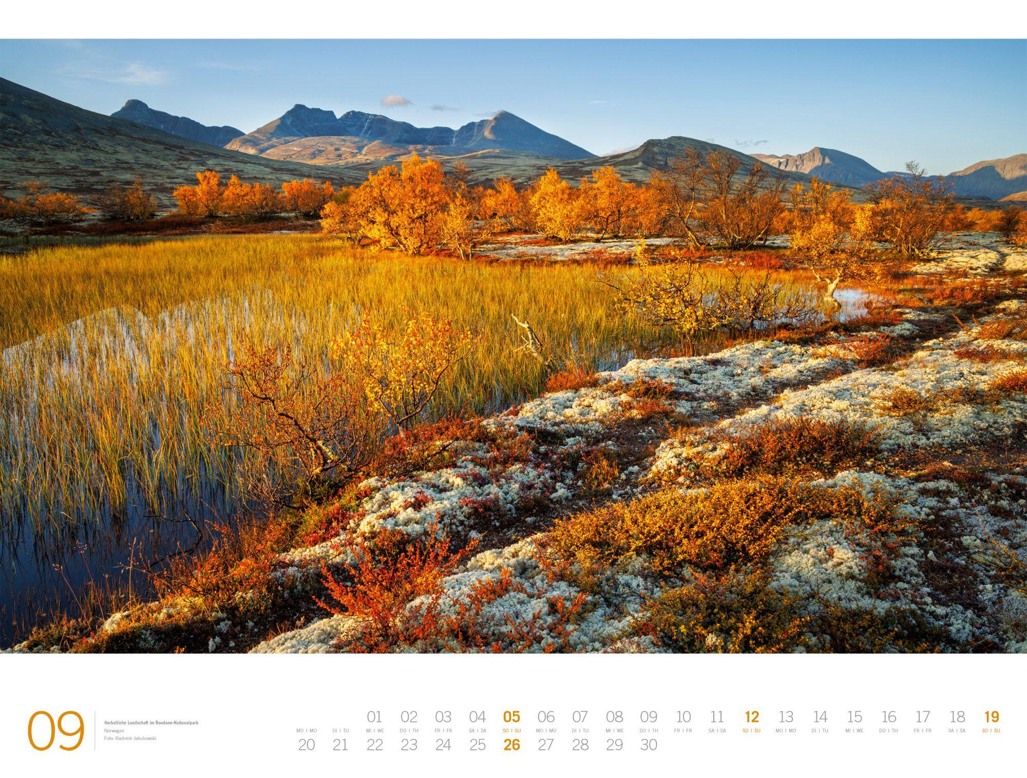 Beispielinhalt (Bild) Planet Earth Gallery Kalender 2027