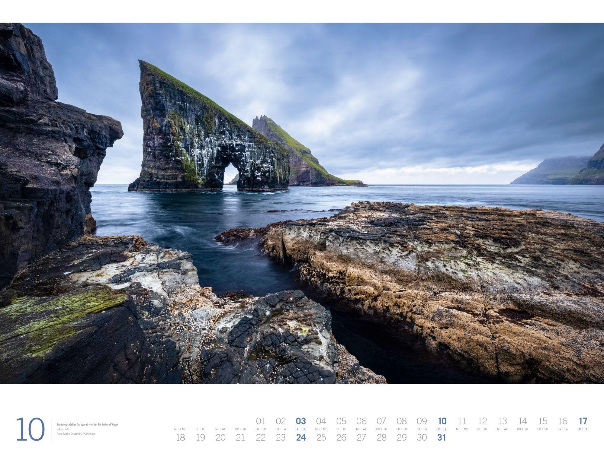 Beispielinhalt (Bild) Planet Earth Gallery Kalender 2027