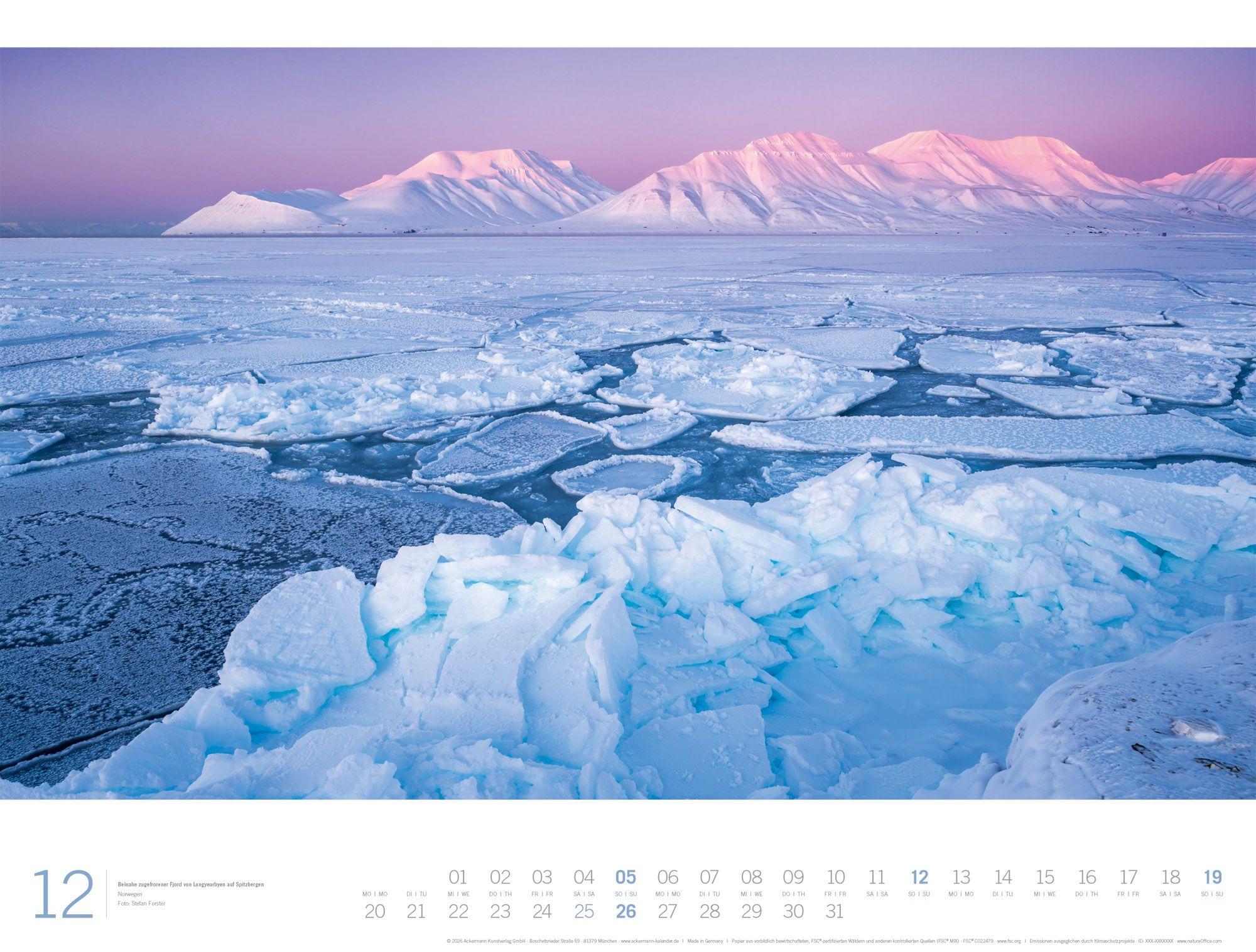 Beispielinhalt (Bild) Planet Earth Gallery Kalender 2027