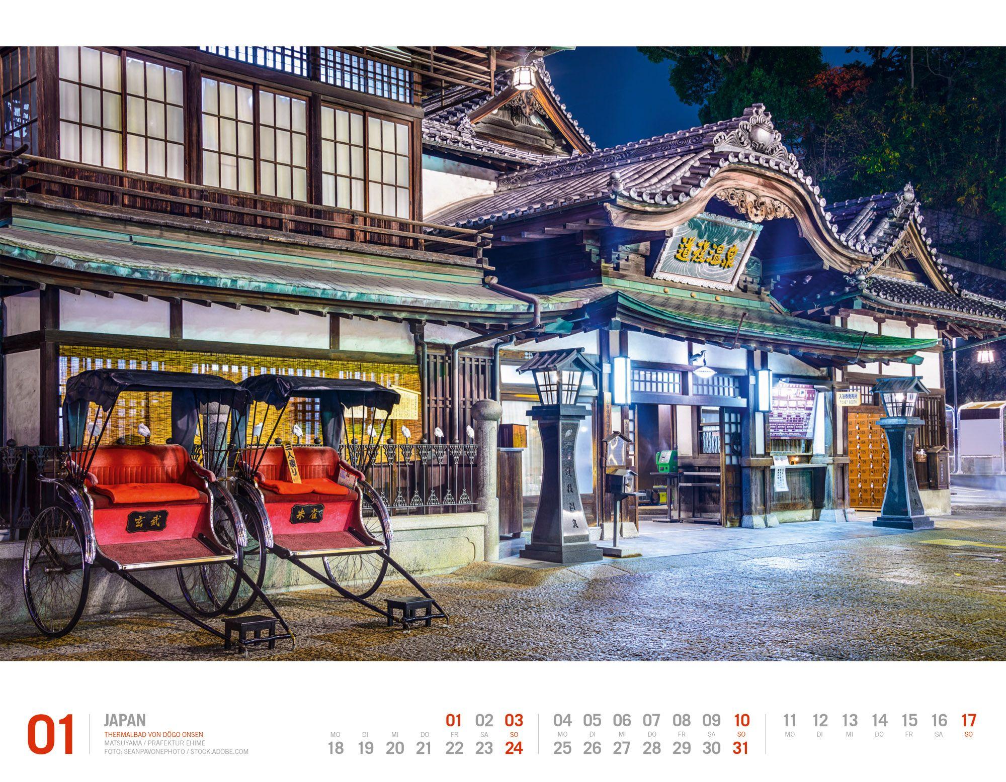 Beispielinhalt (Bild) Japan Kalender 2027 | Unterwegs zwischen Tempeln und Schreinen