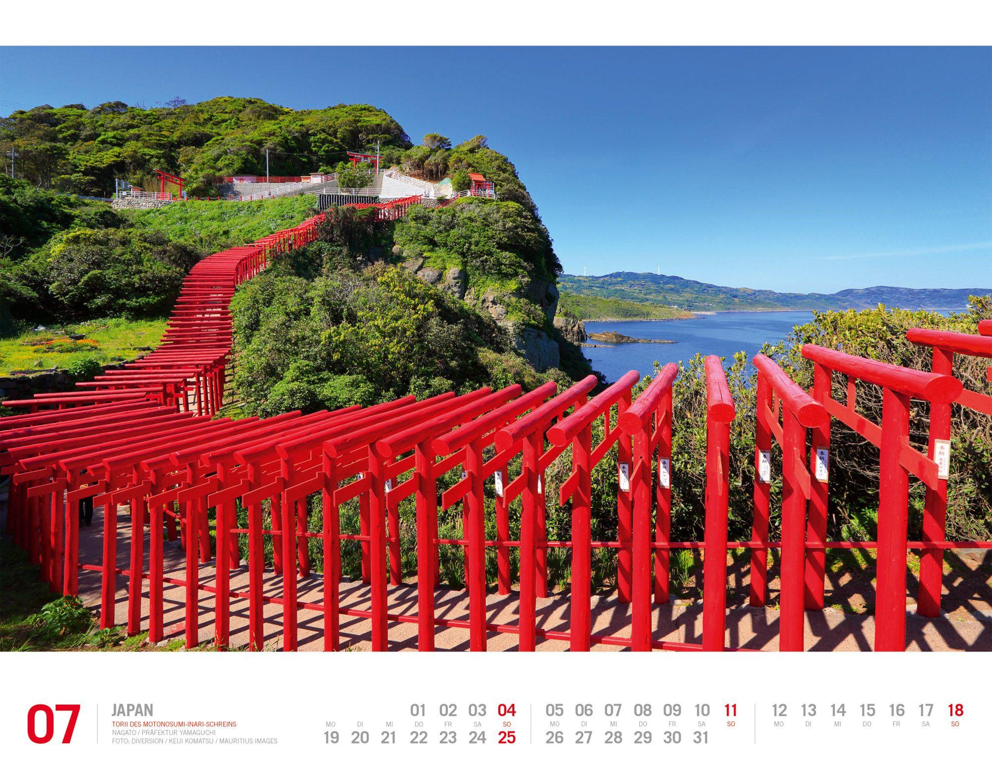 Beispielinhalt (Bild) Japan Kalender 2027 | Unterwegs zwischen Tempeln und Schreinen