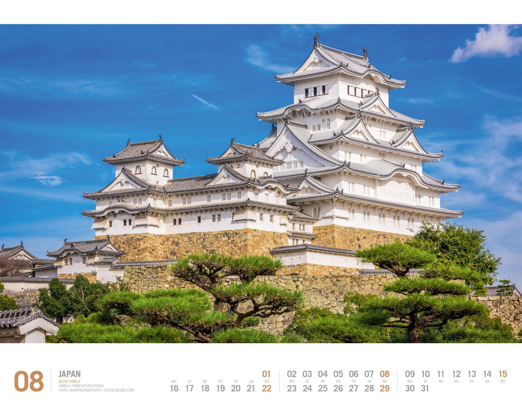 Beispielinhalt (Bild) Japan Kalender 2027 | Unterwegs zwischen Tempeln und Schreinen