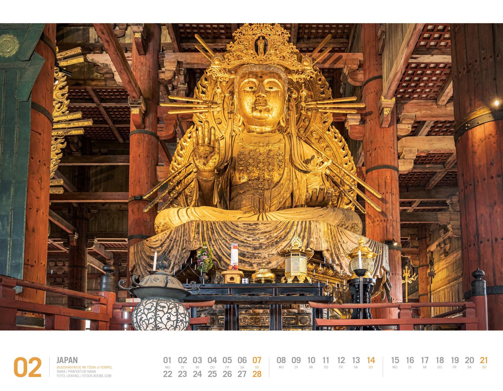 Beispielinhalt (Bild) Japan Kalender 2027 | Unterwegs zwischen Tempeln und Schreinen