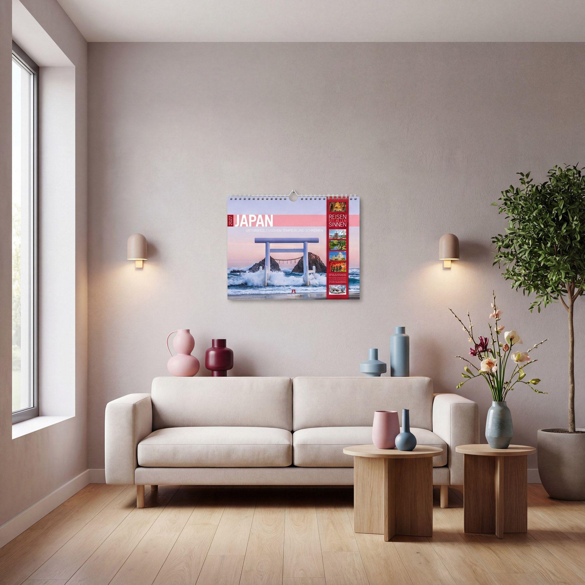 Beispielinhalt (Bild) Japan Kalender 2027 | Unterwegs zwischen Tempeln und Schreinen