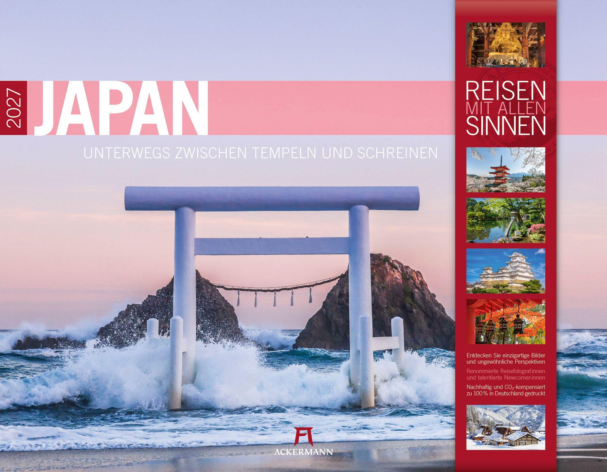 Vorderes Coverbild Japan Kalender 2027 | Unterwegs zwischen Tempeln und Schreinen
