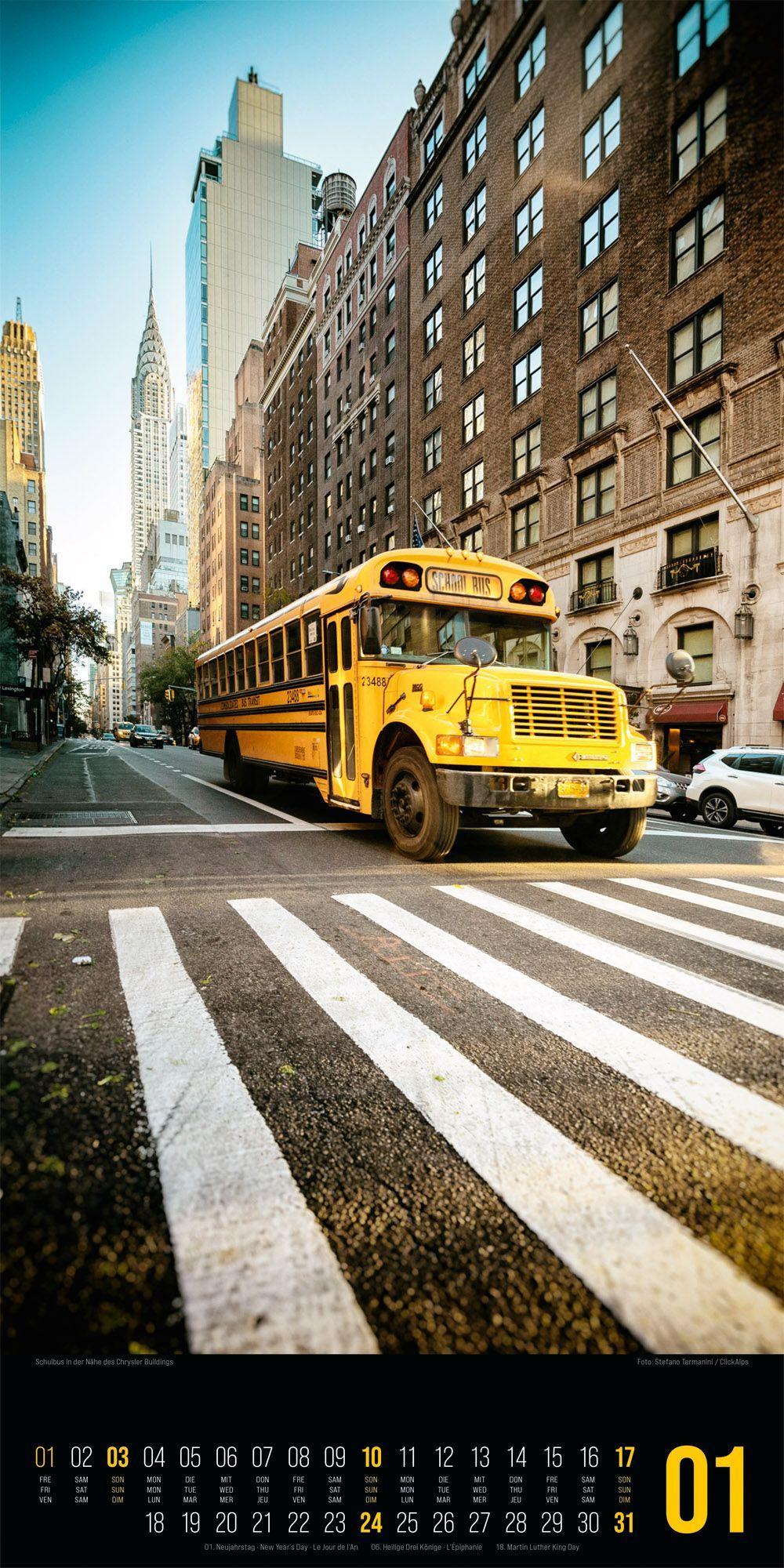 Beispielinhalt (Bild) Inside New York Kalender 2027