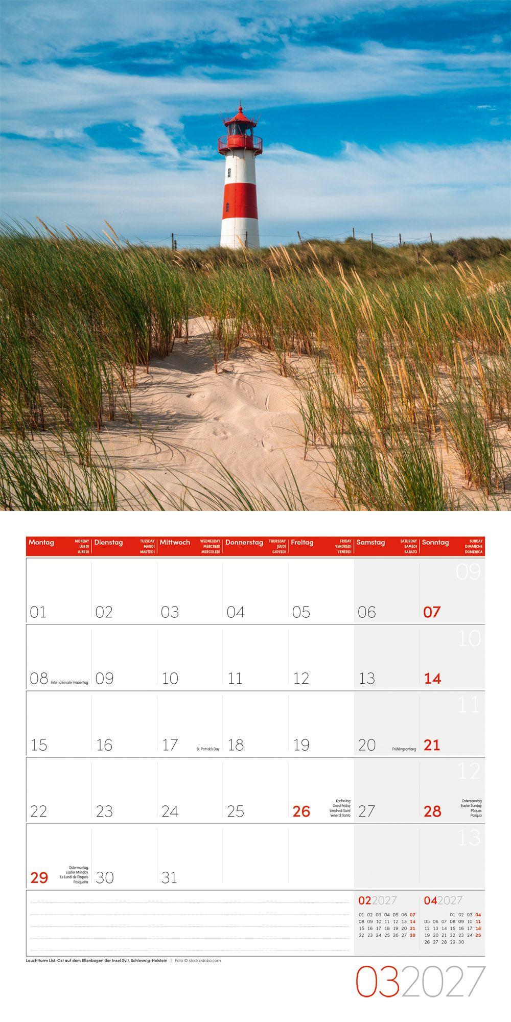 Beispielinhalt (Bild) Deutschland Kalender 2027 - 30x30 - Art12