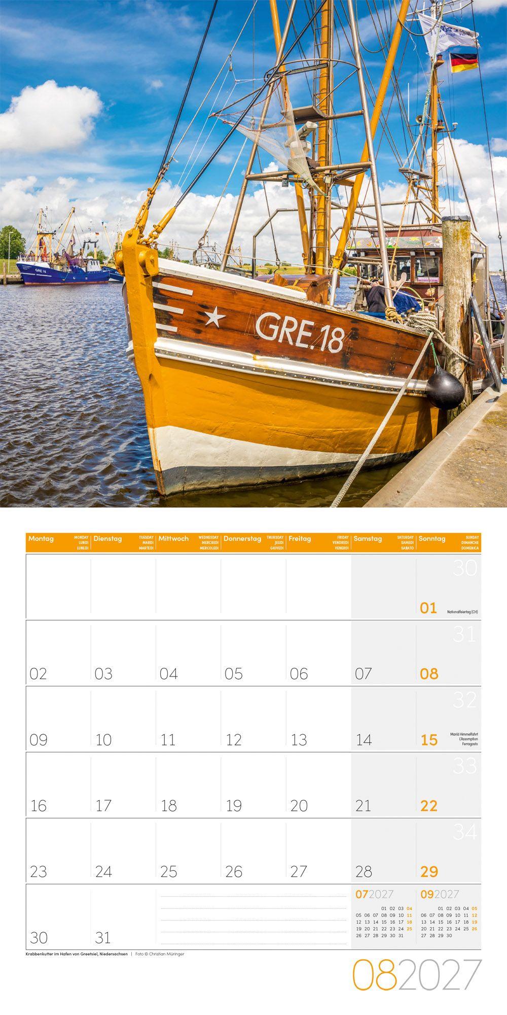 Beispielinhalt (Bild) Deutschland Kalender 2027 - 30x30 - Art12