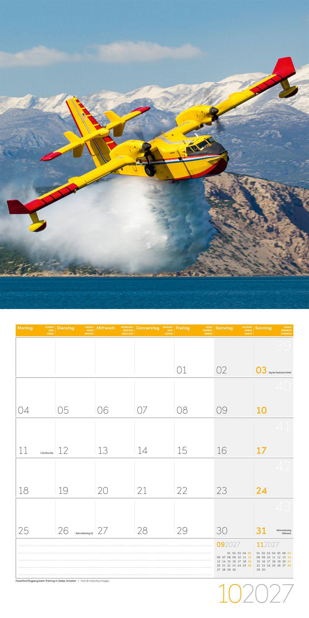 Beispielinhalt (Bild) Feuerwehr Kalender 2027 - 30x30 - Art12