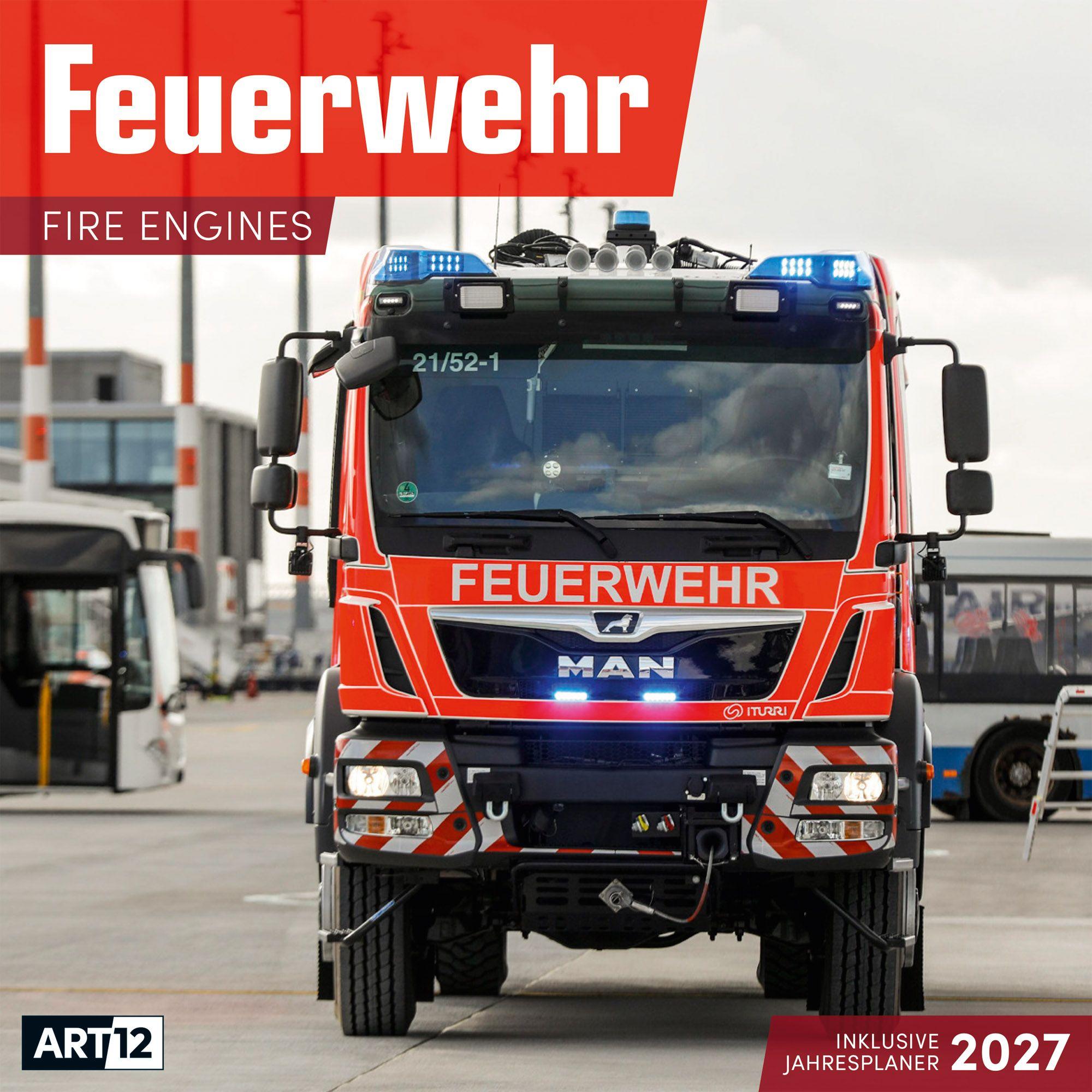 Vorderes Coverbild Feuerwehr Kalender 2027 - 30x30 - Art12