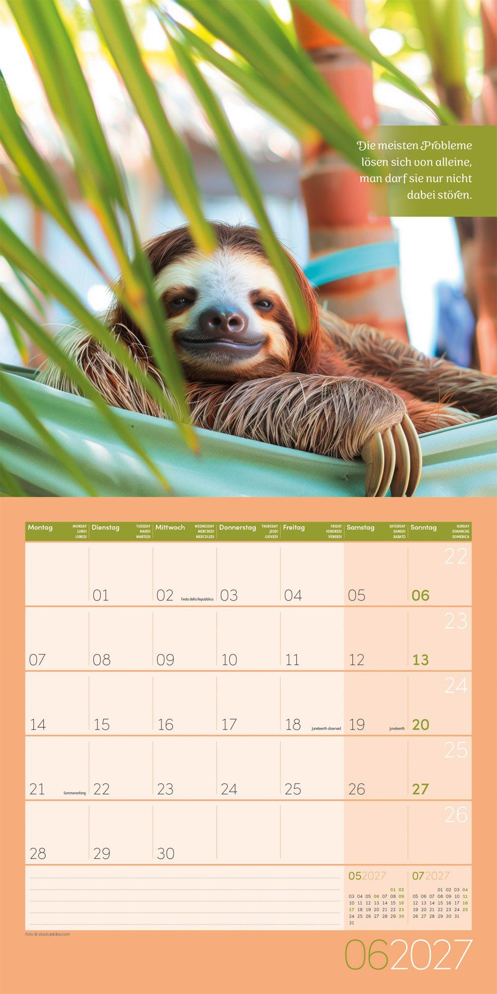 Beispielinhalt (Bild) Alles wird gut Kalender 2027 - 30x30 - Art12