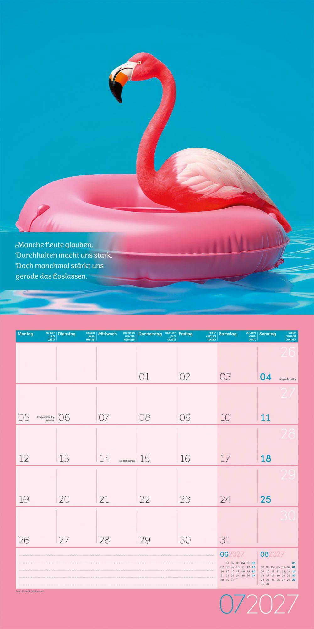 Beispielinhalt (Bild) Alles wird gut Kalender 2027 - 30x30 - Art12