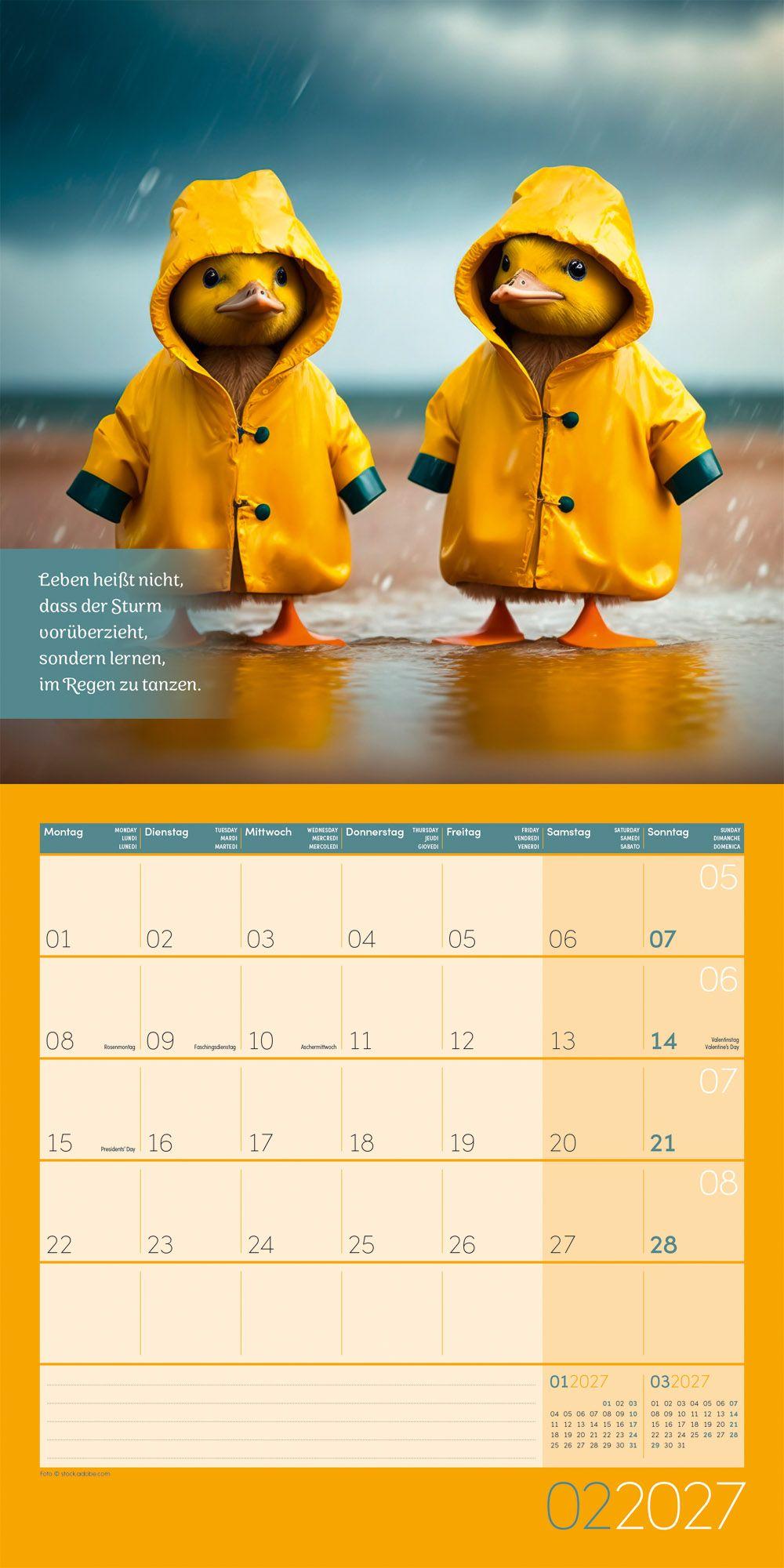 Beispielinhalt (Bild) Alles wird gut Kalender 2027 - 30x30 - Art12