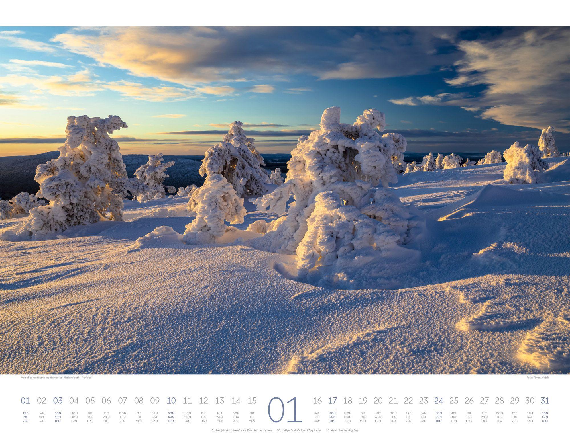 Beispielinhalt (Bild) Geheime Paradiese Kalender 2027