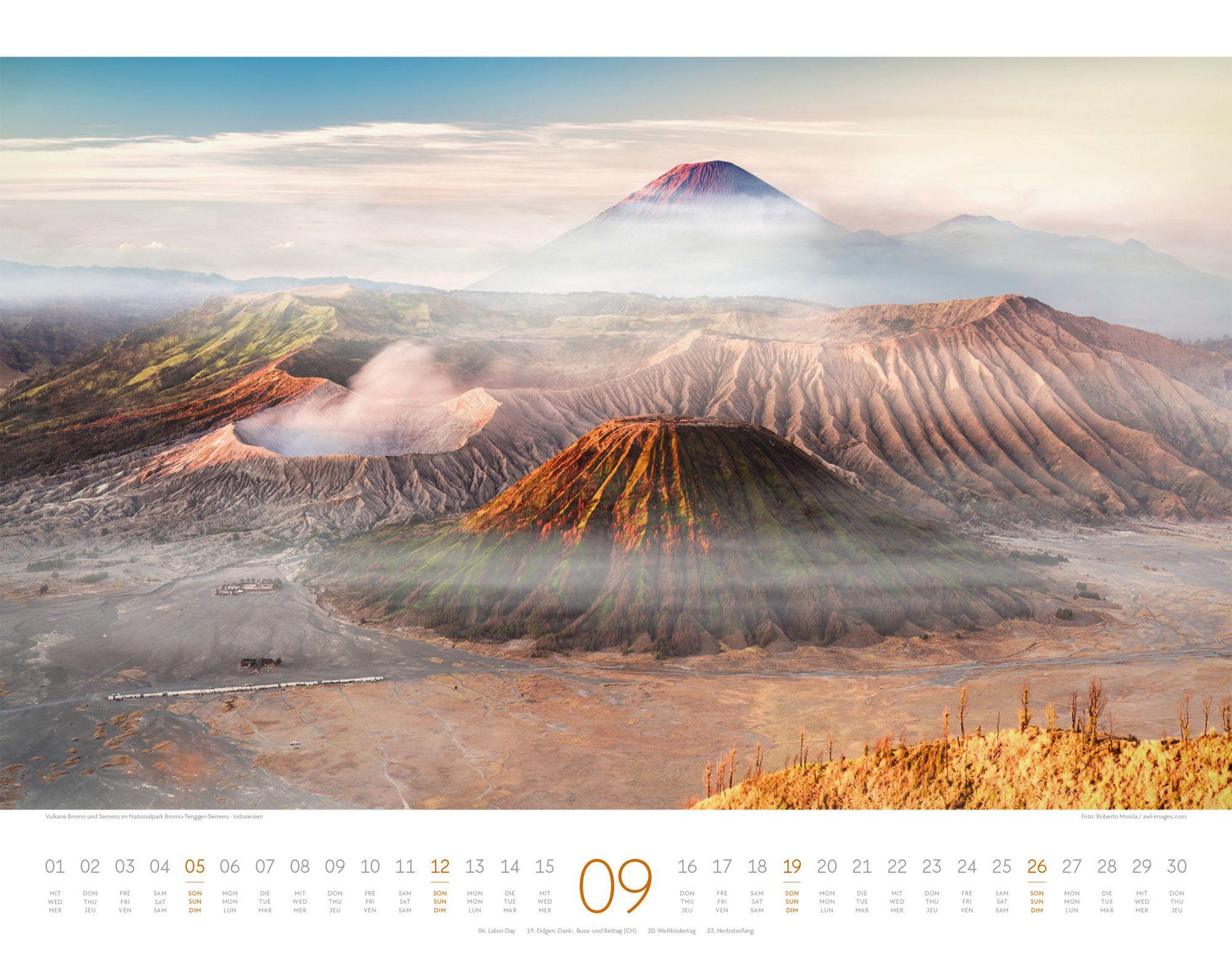 Beispielinhalt (Bild) Geheime Paradiese Kalender 2027