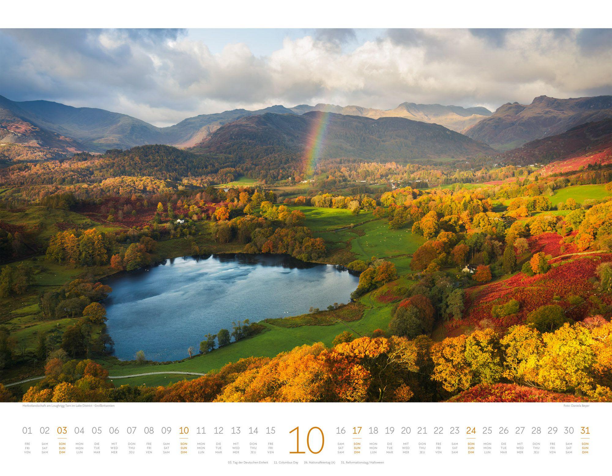 Beispielinhalt (Bild) Geheime Paradiese Kalender 2027