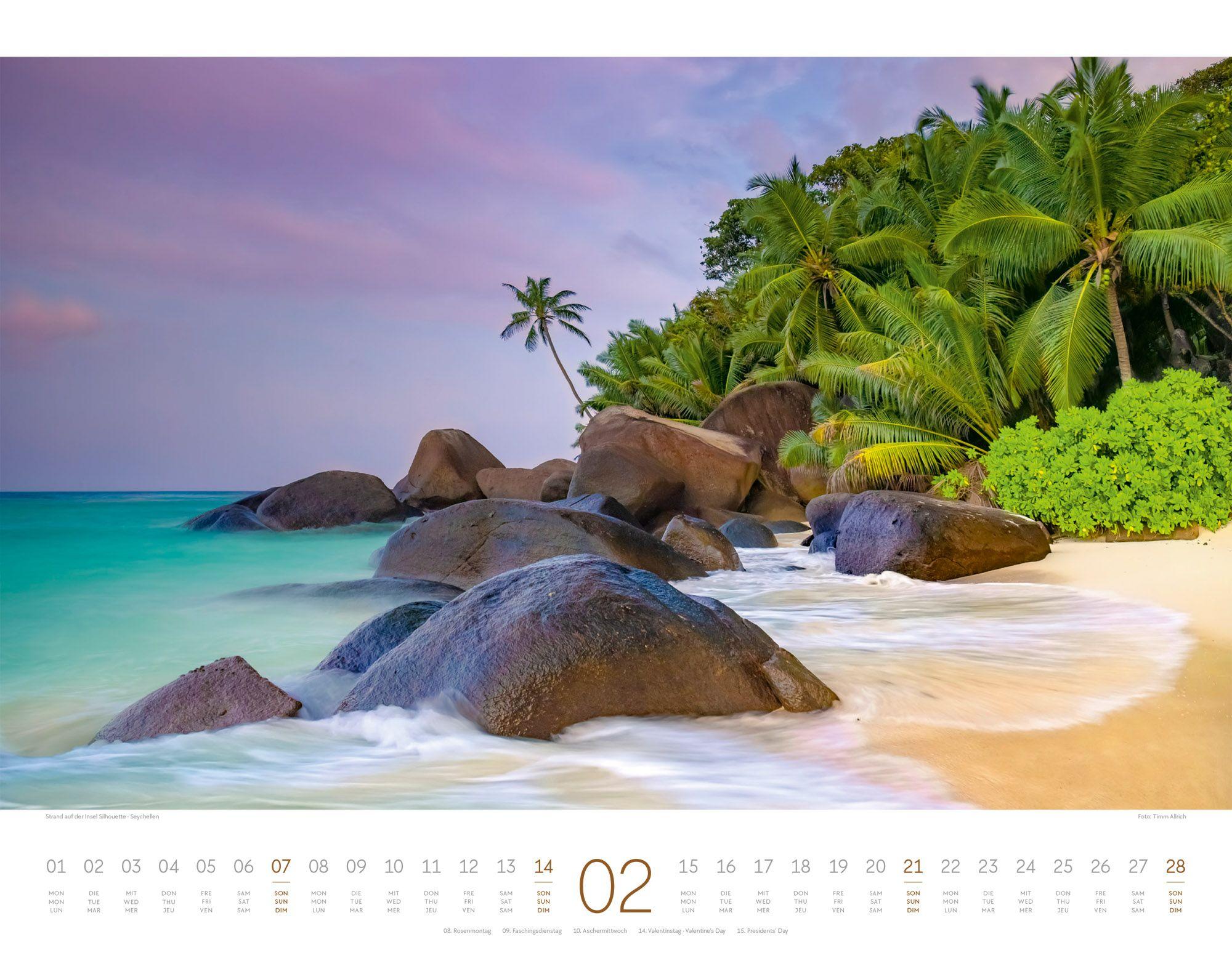 Beispielinhalt (Bild) Geheime Paradiese Kalender 2027
