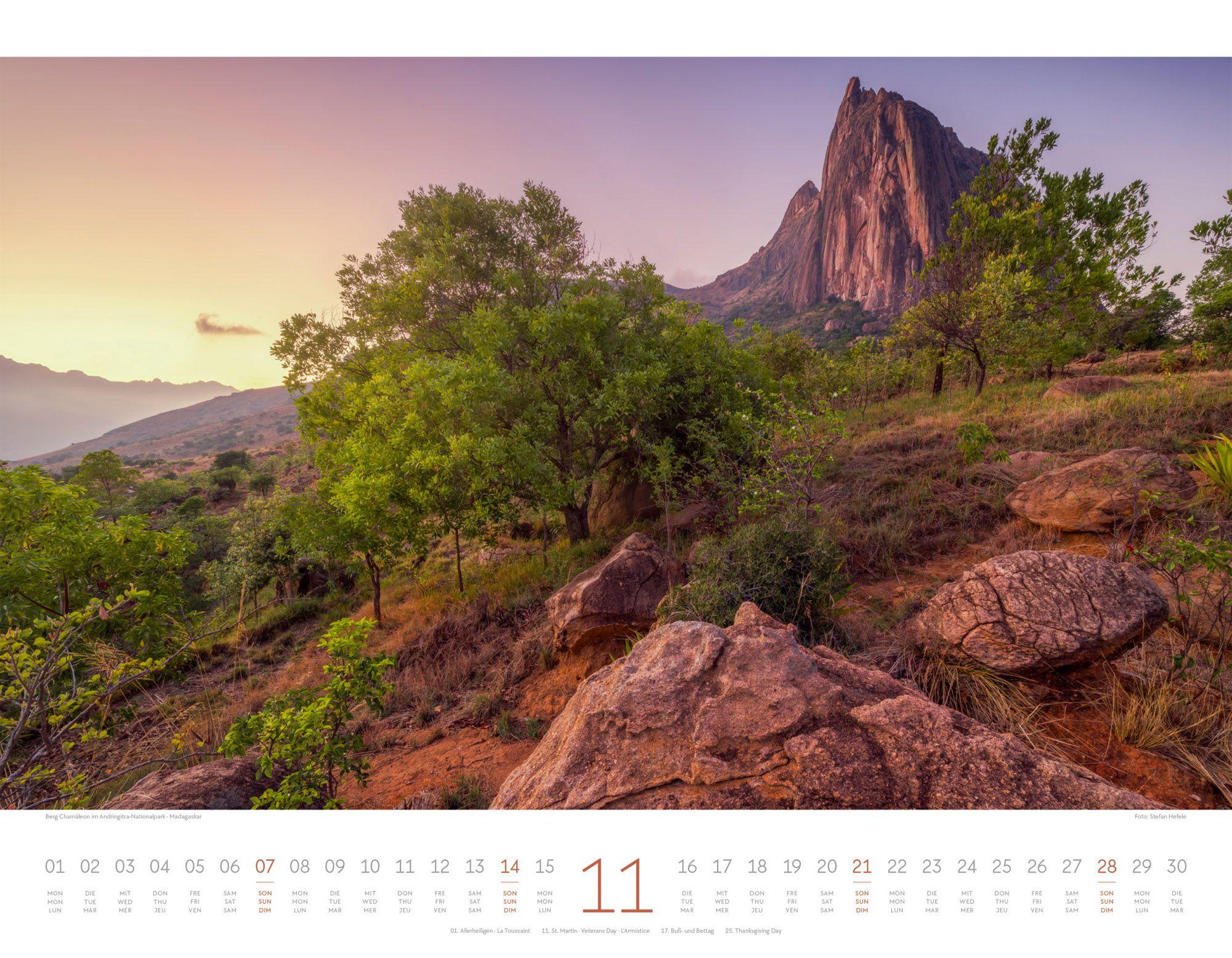 Beispielinhalt (Bild) Geheime Paradiese Kalender 2027