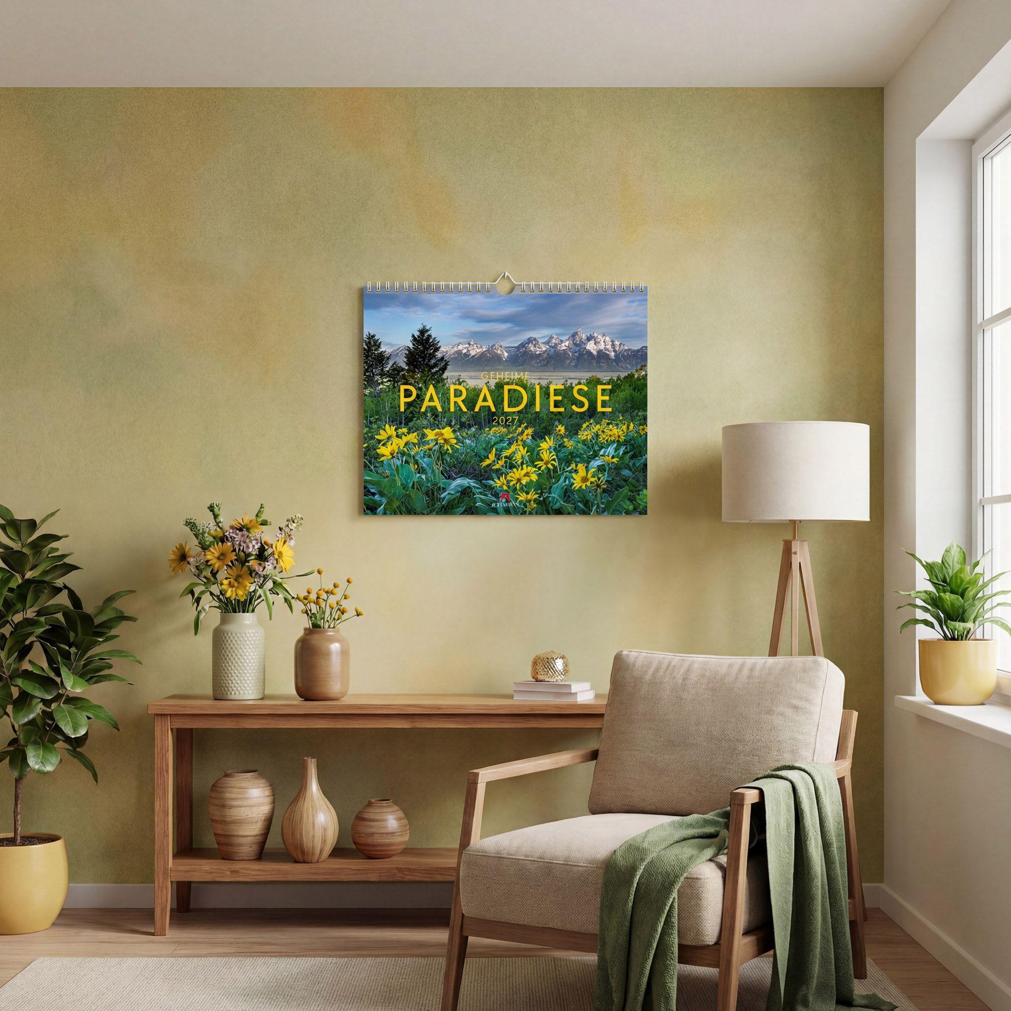 Beispielinhalt (Bild) Geheime Paradiese Kalender 2027
