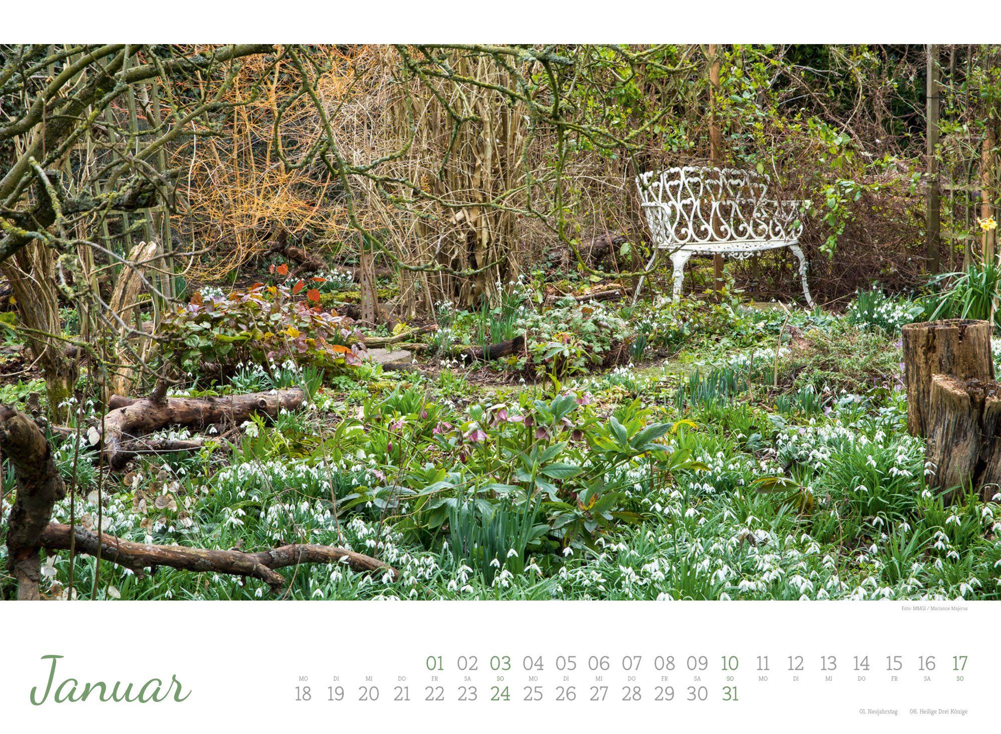 Beispielinhalt (Bild) Zauberhafte Landgärten Kalender 2027