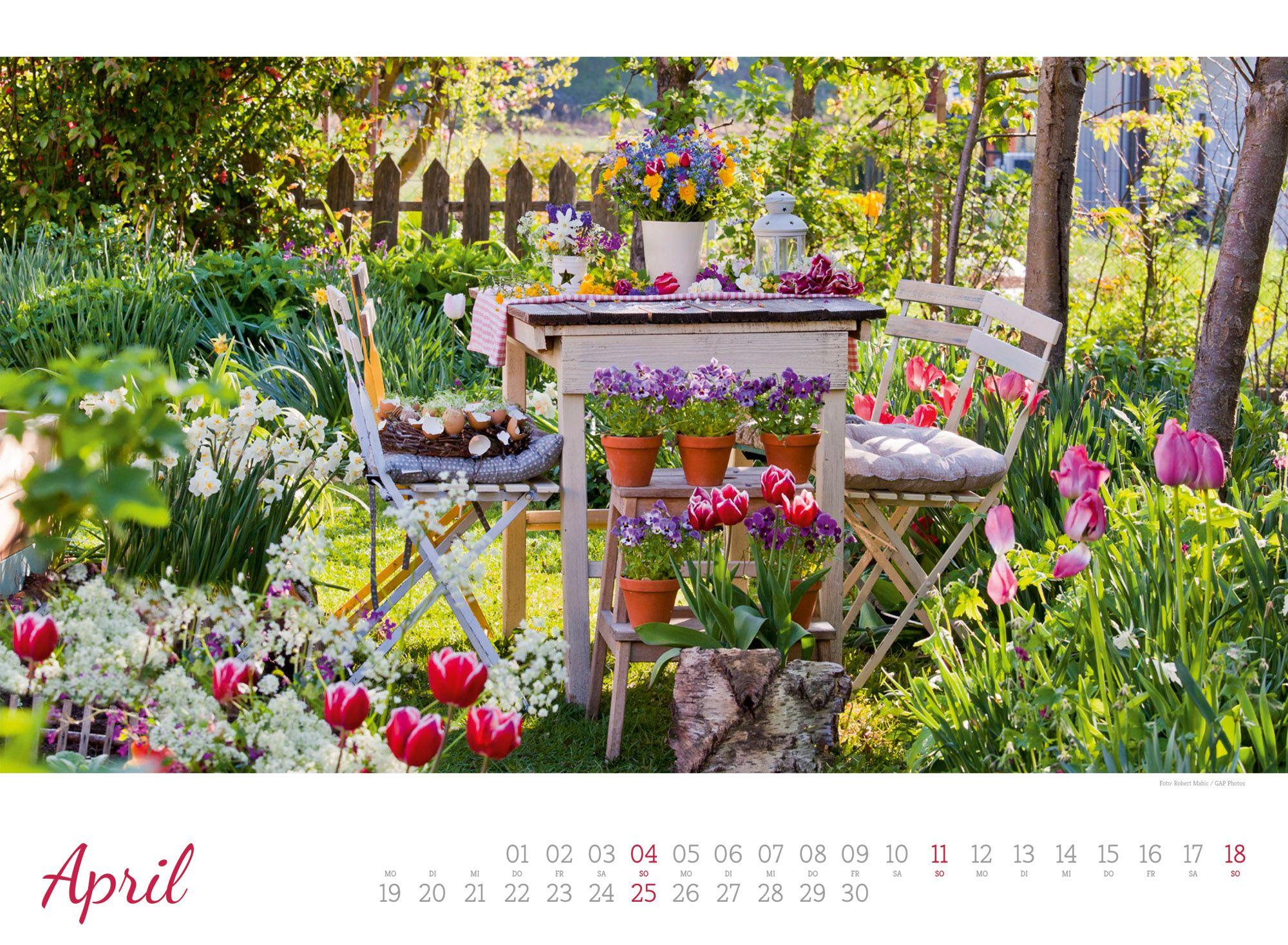 Beispielinhalt (Bild) Zauberhafte Landgärten Kalender 2027