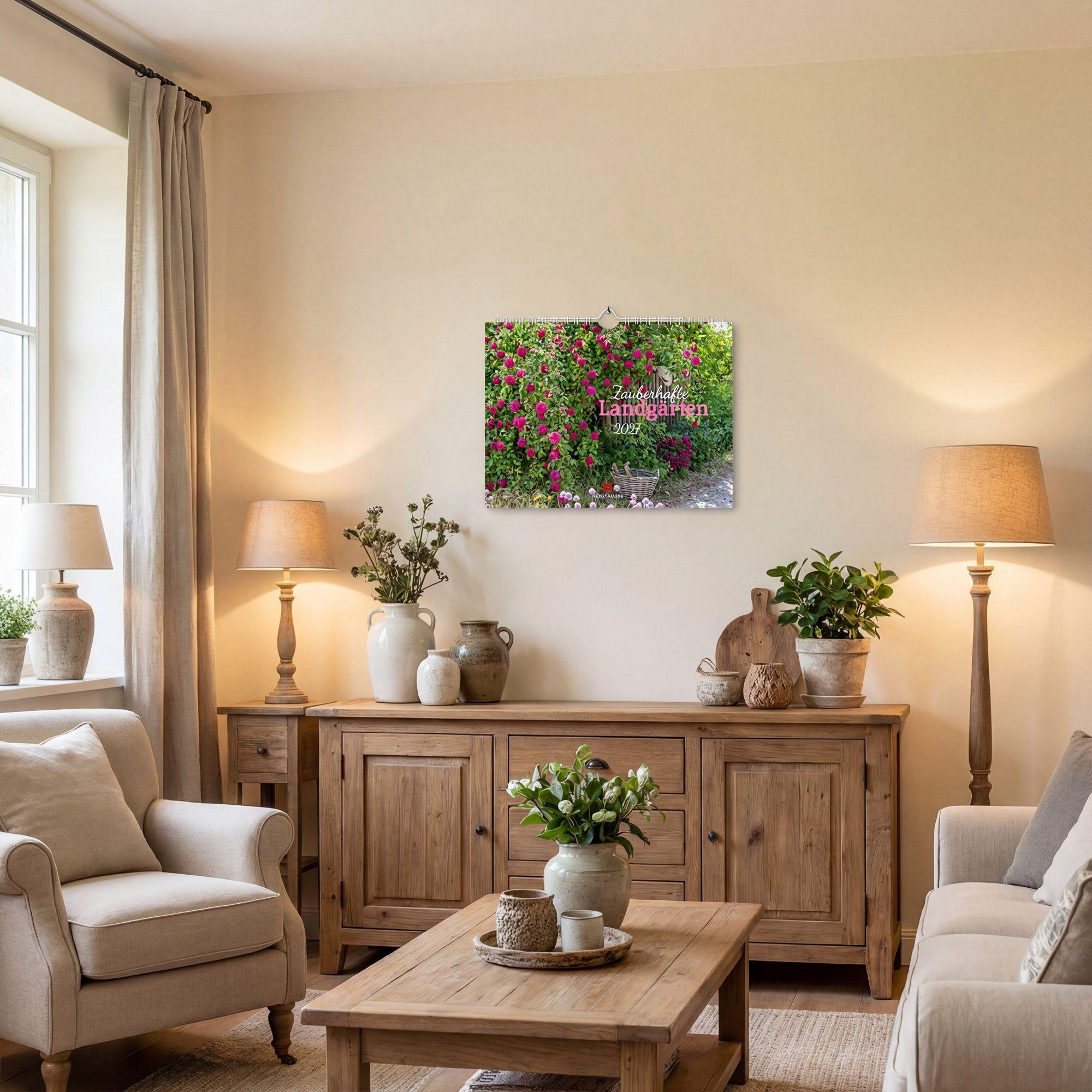 Beispielinhalt (Bild) Zauberhafte Landgärten Kalender 2027