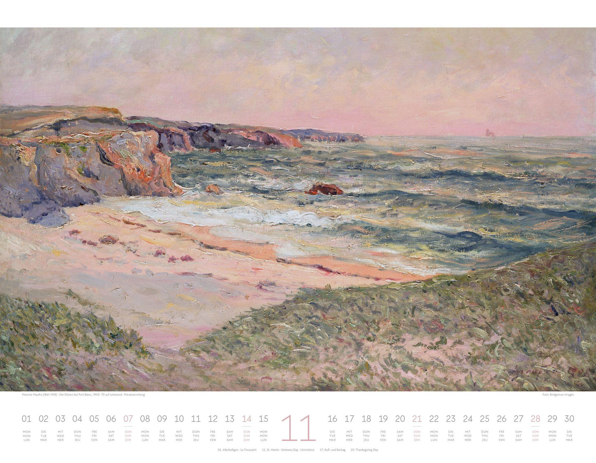 Beispielinhalt (Bild) Kunstwerk Meer Kalender 2027