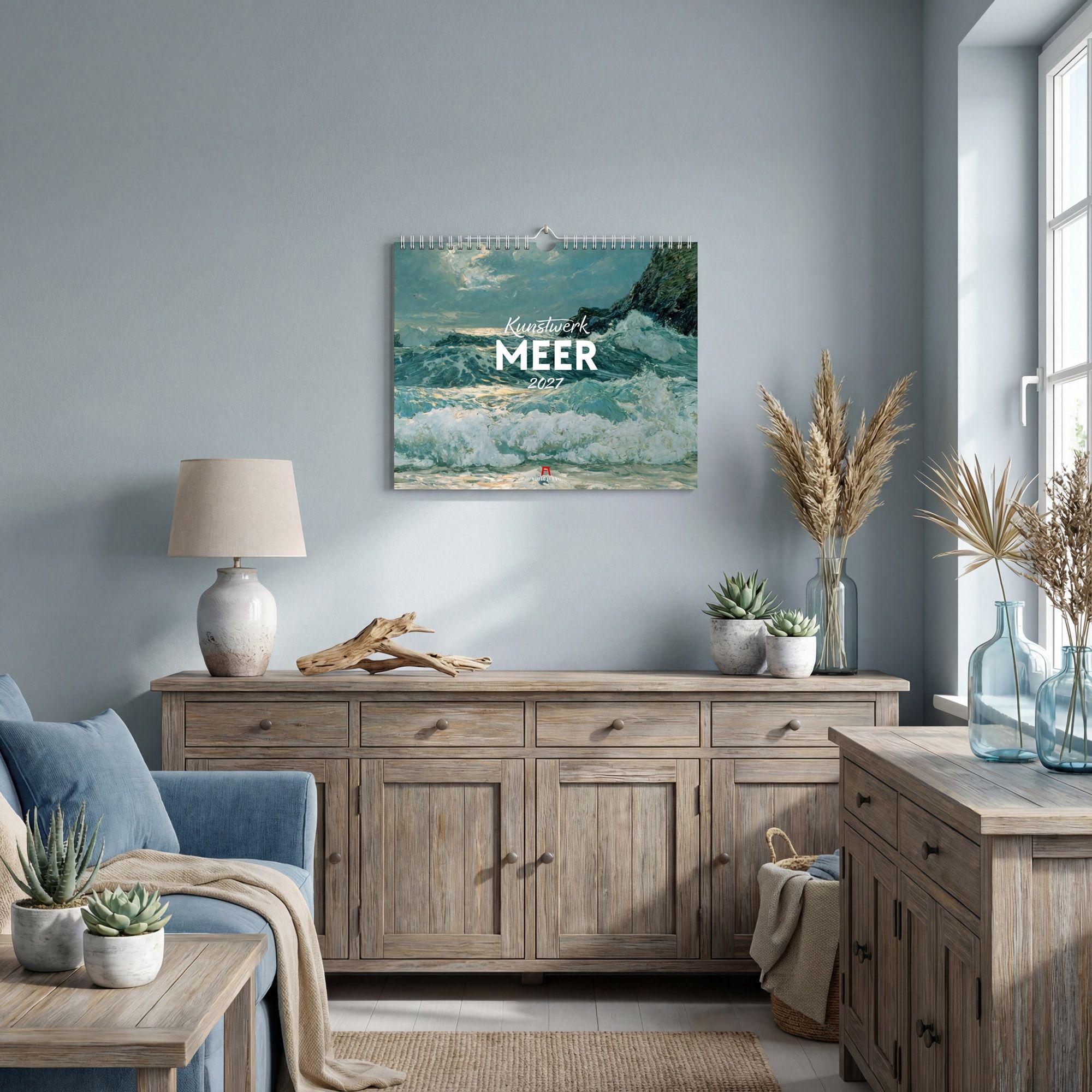 Beispielinhalt (Bild) Kunstwerk Meer Kalender 2027