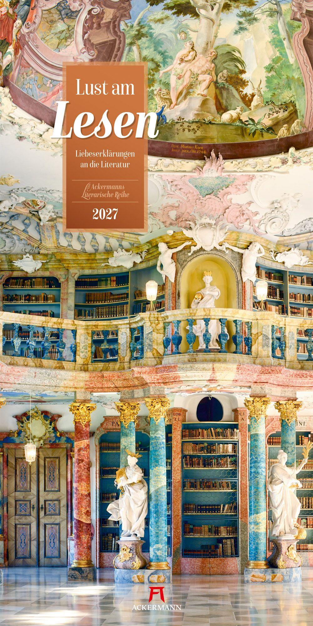 Vorderes Coverbild Lust am Lesen Literatur-Kalender 2027