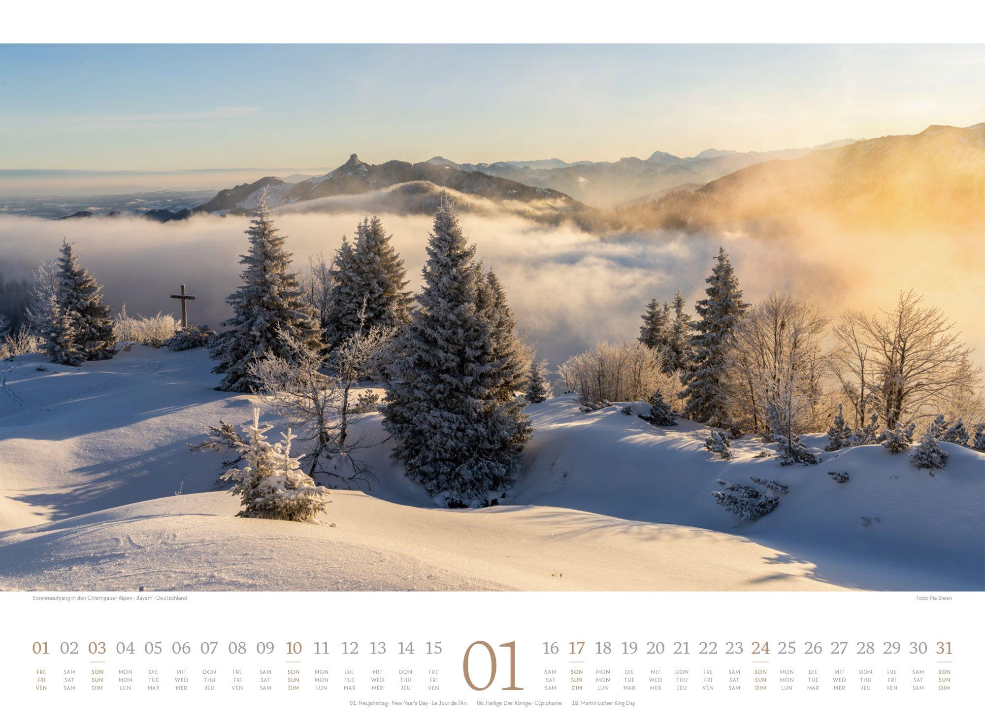 Beispielinhalt (Bild) Harmonie Kalender 2027