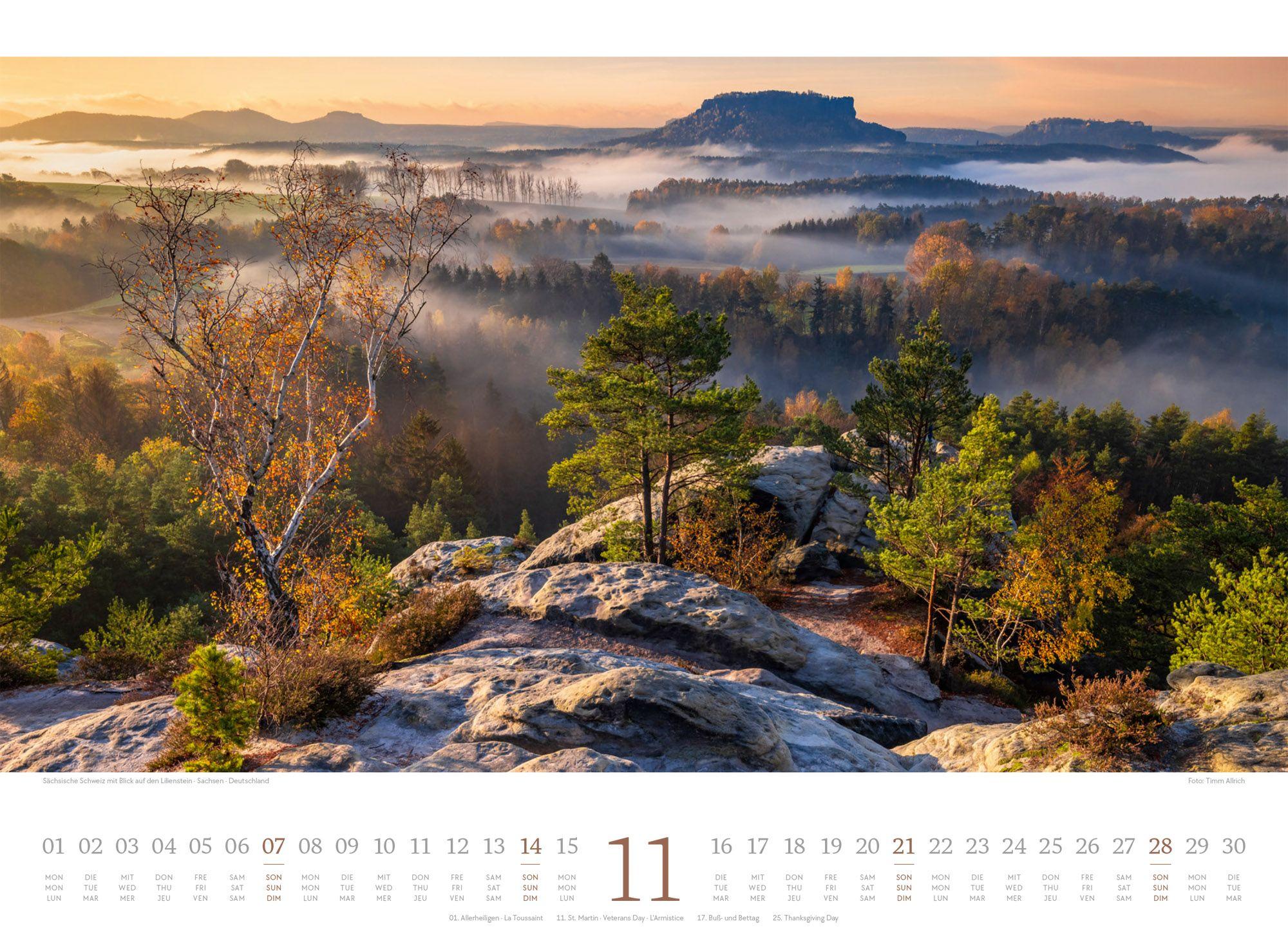 Beispielinhalt (Bild) Harmonie Kalender 2027